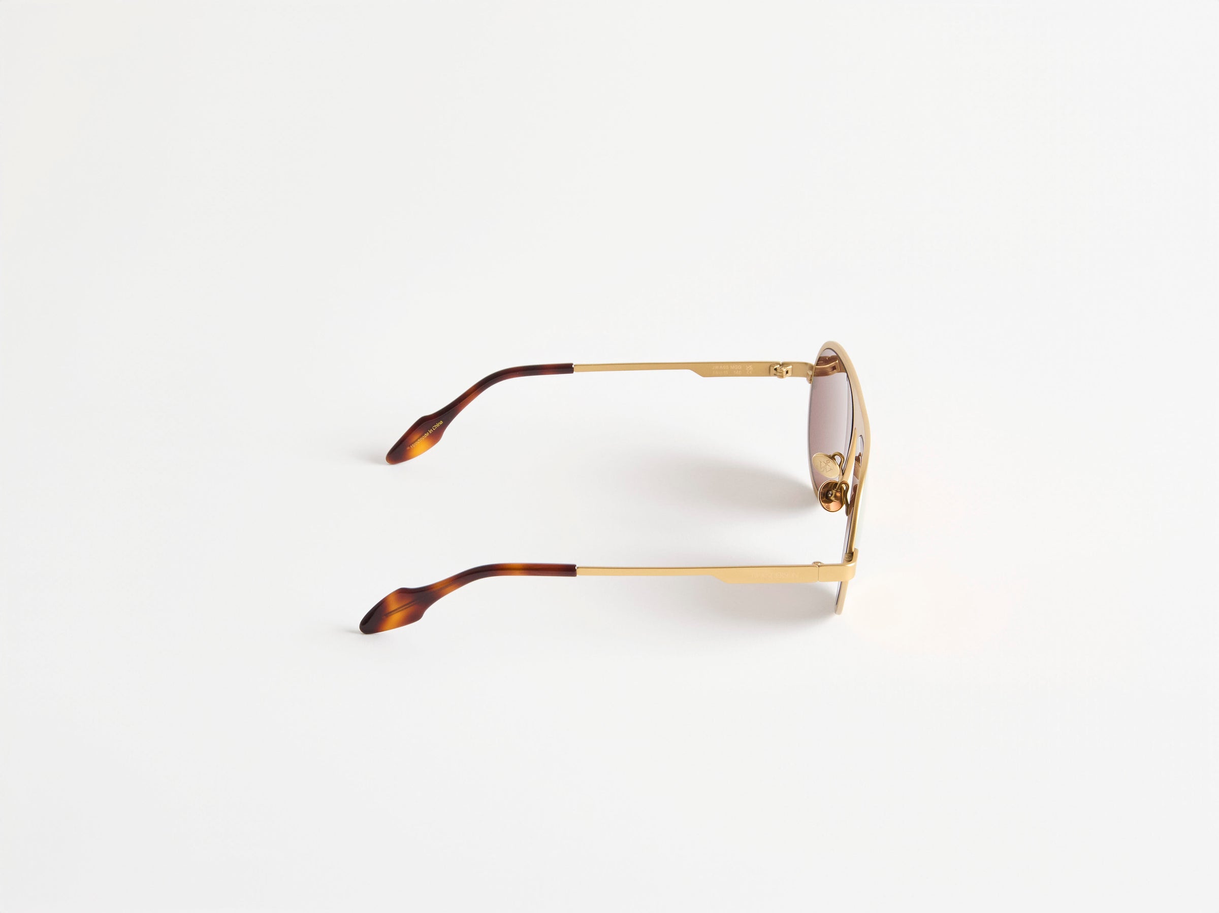 JWA05 AVIATOR MIRROR SUNGLASSES IN GOLD