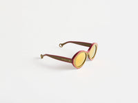 JWA07 BUMPER SUNGLASSES IN KHAKI & BORDEAUX