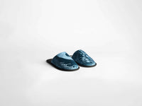 close toe slide w airforce blue Product Angle 1