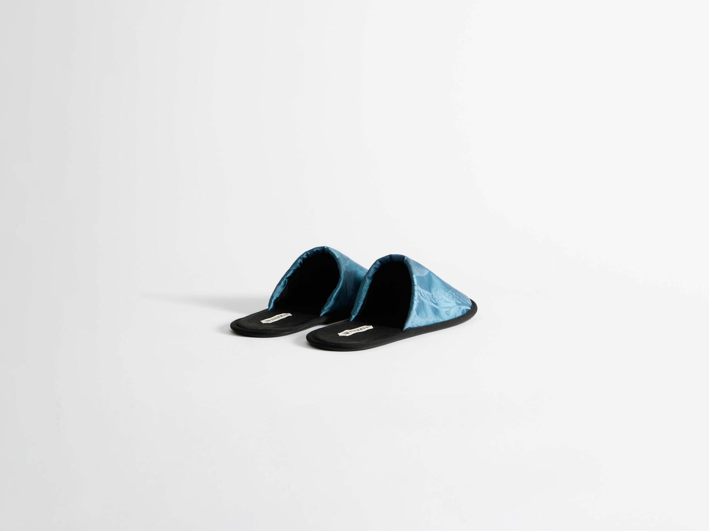 close toe slide w airforce blue Product Angle 2