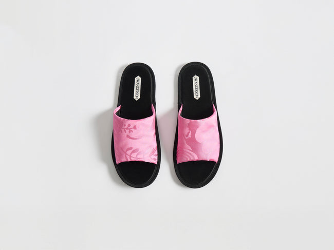WOMENS OPEN TOE SLIDES IN CAMELLIA