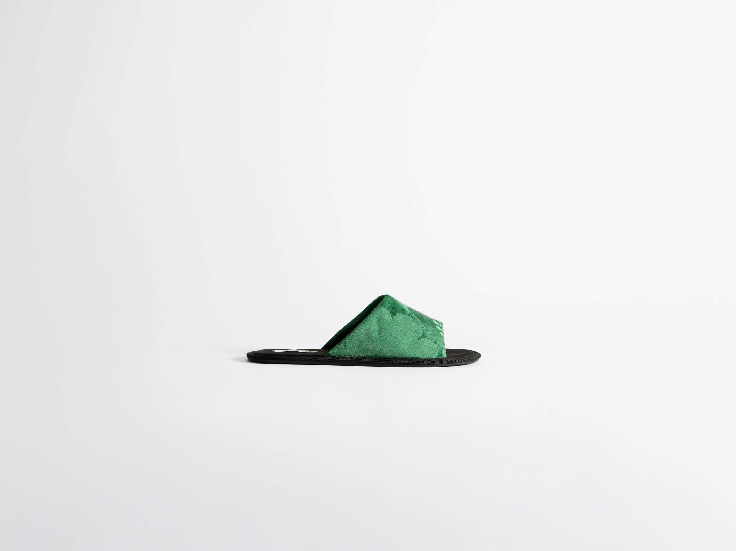 open toe slide w emerald Product Front 4