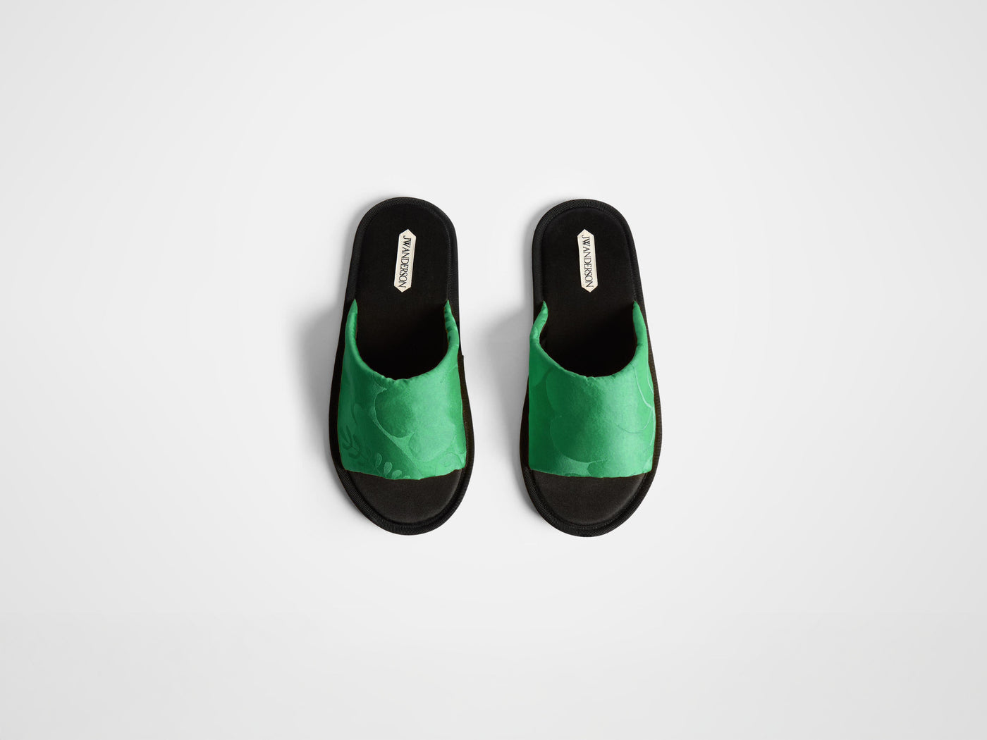 open toe slide w emerald Product Angle 1