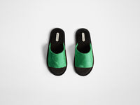 open toe slide w emerald Product Angle 1