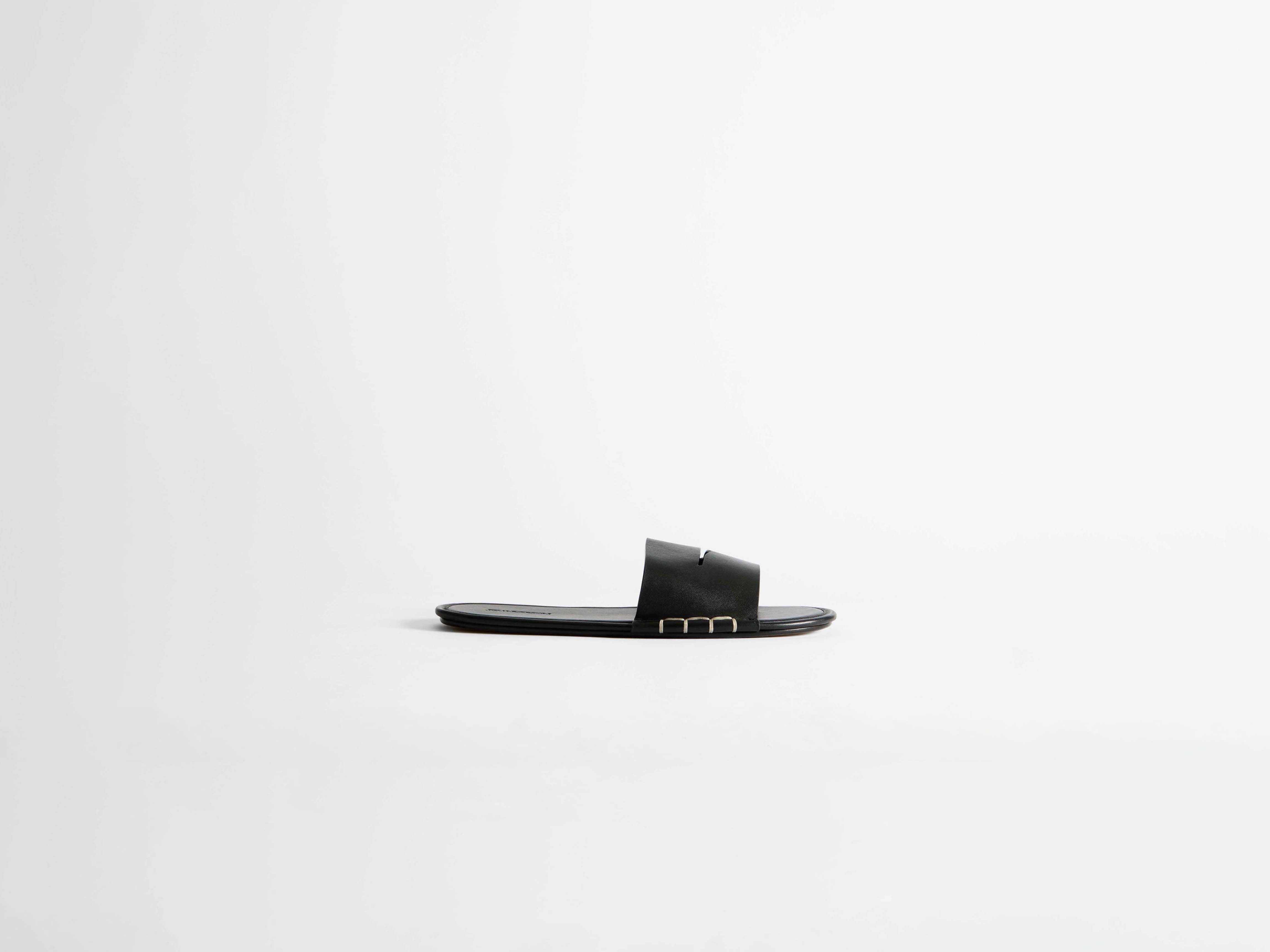 WOMENS LOAFER SLIDES IN BLACK in BLACK FL0009LA026899935 | JW