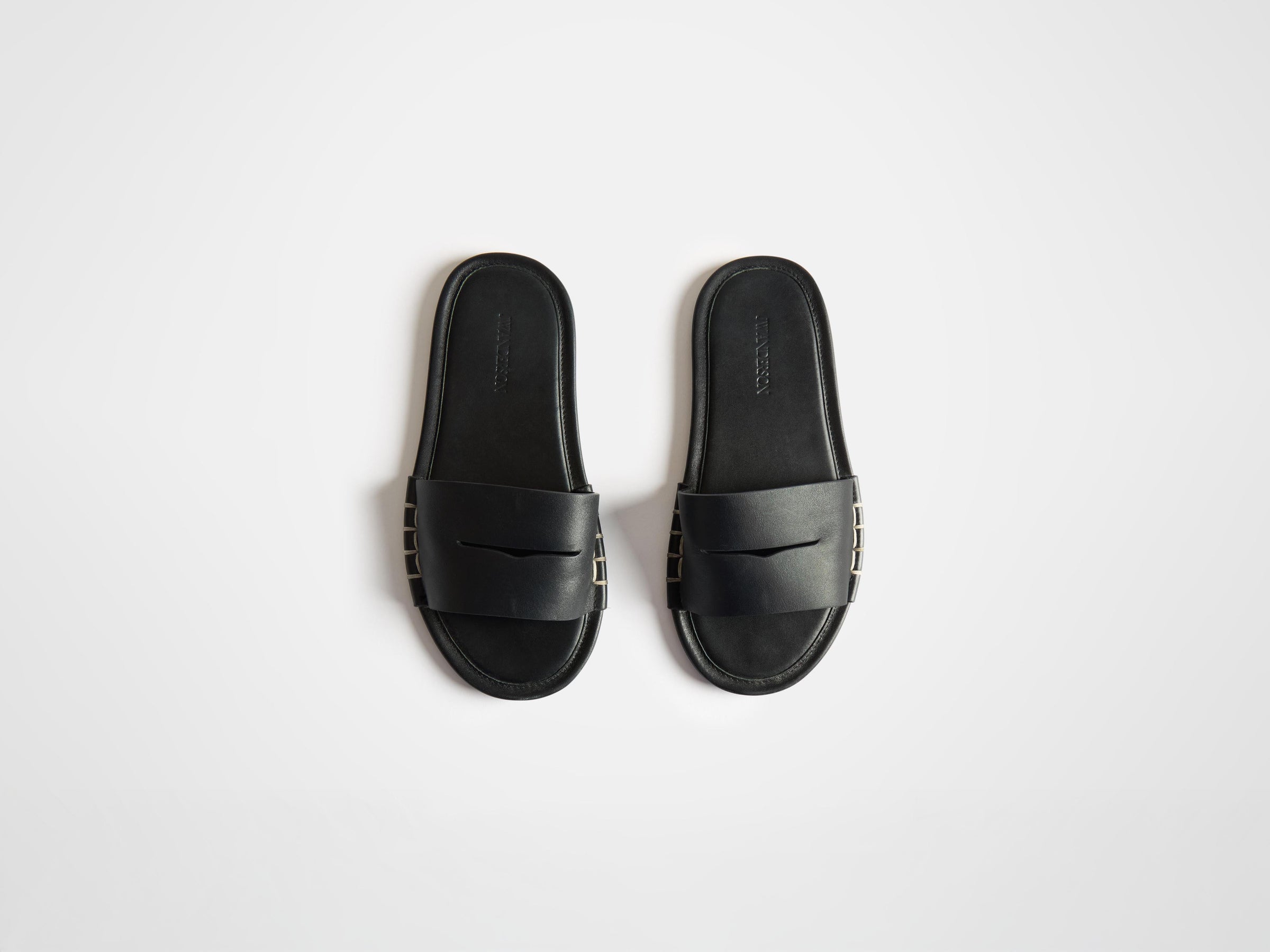loafer slide w black Product Top Down 4