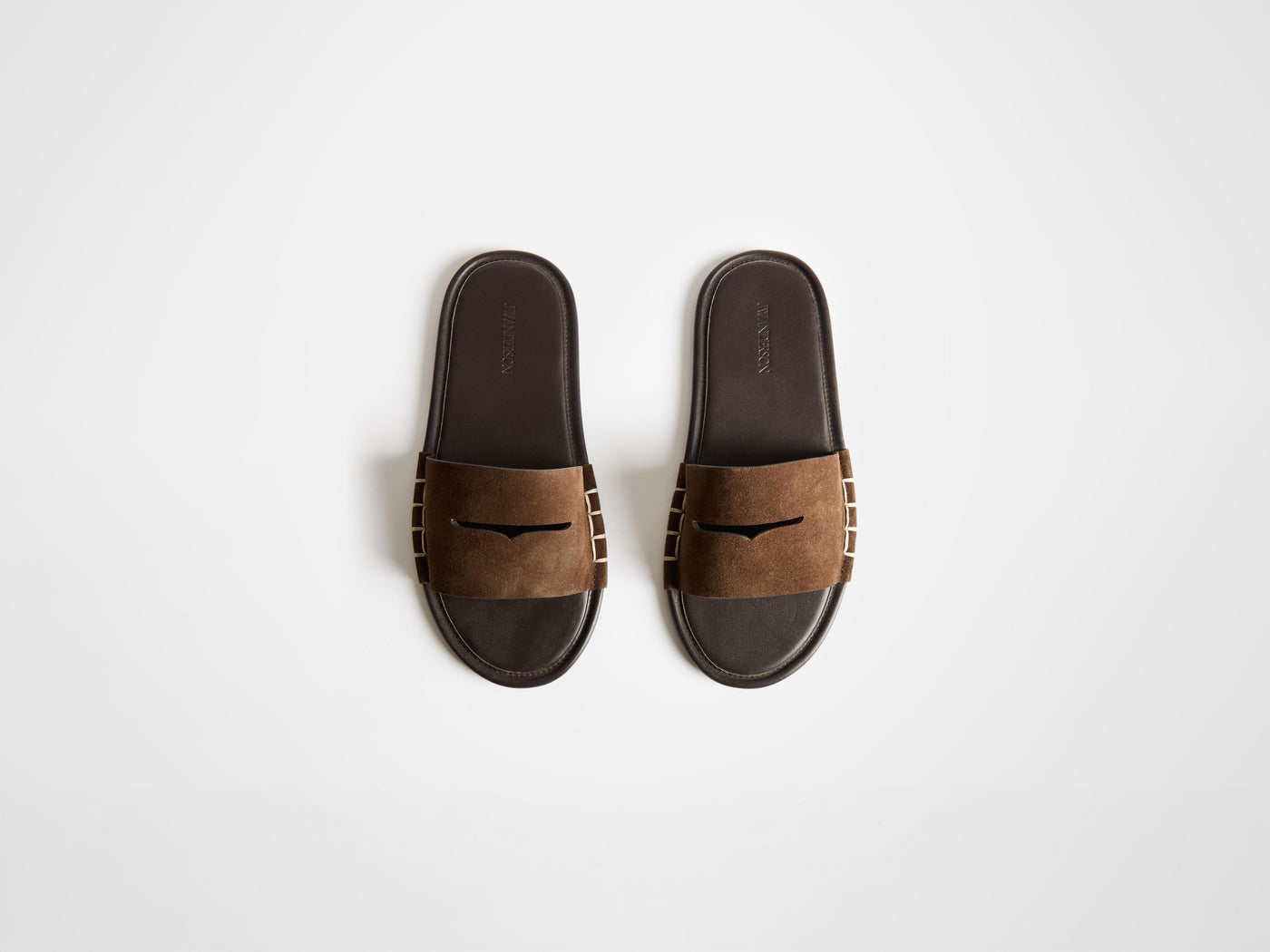 loafer slide w brown Product Top Down 4