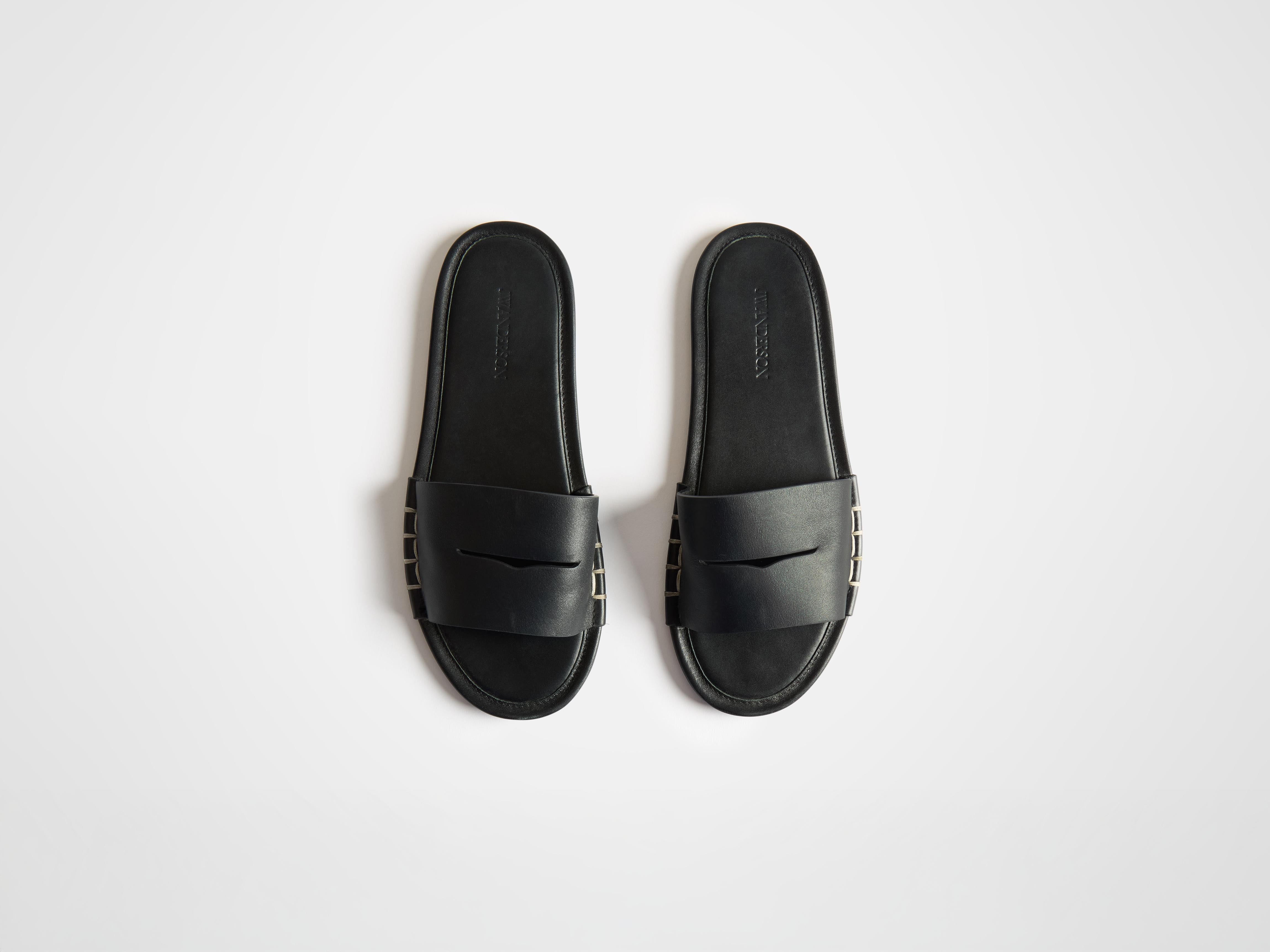 MENS LOAFER SLIDES IN BLACK in BLACK FL0010LA026899939 | JW