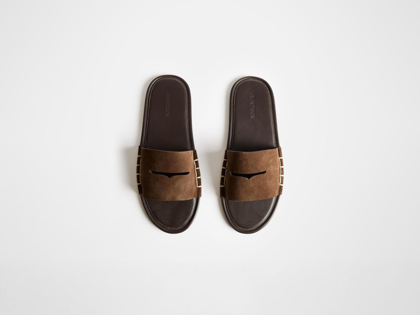 loafer slide m brown Product Back 1