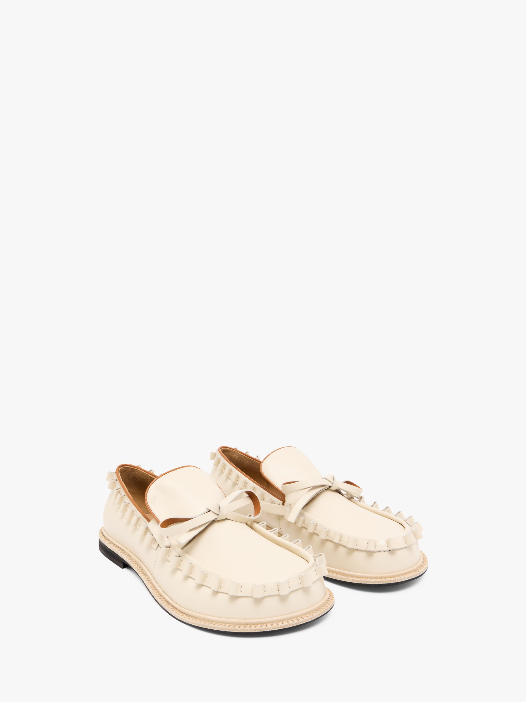 RUFFLE LEATHER MOCCASSIN