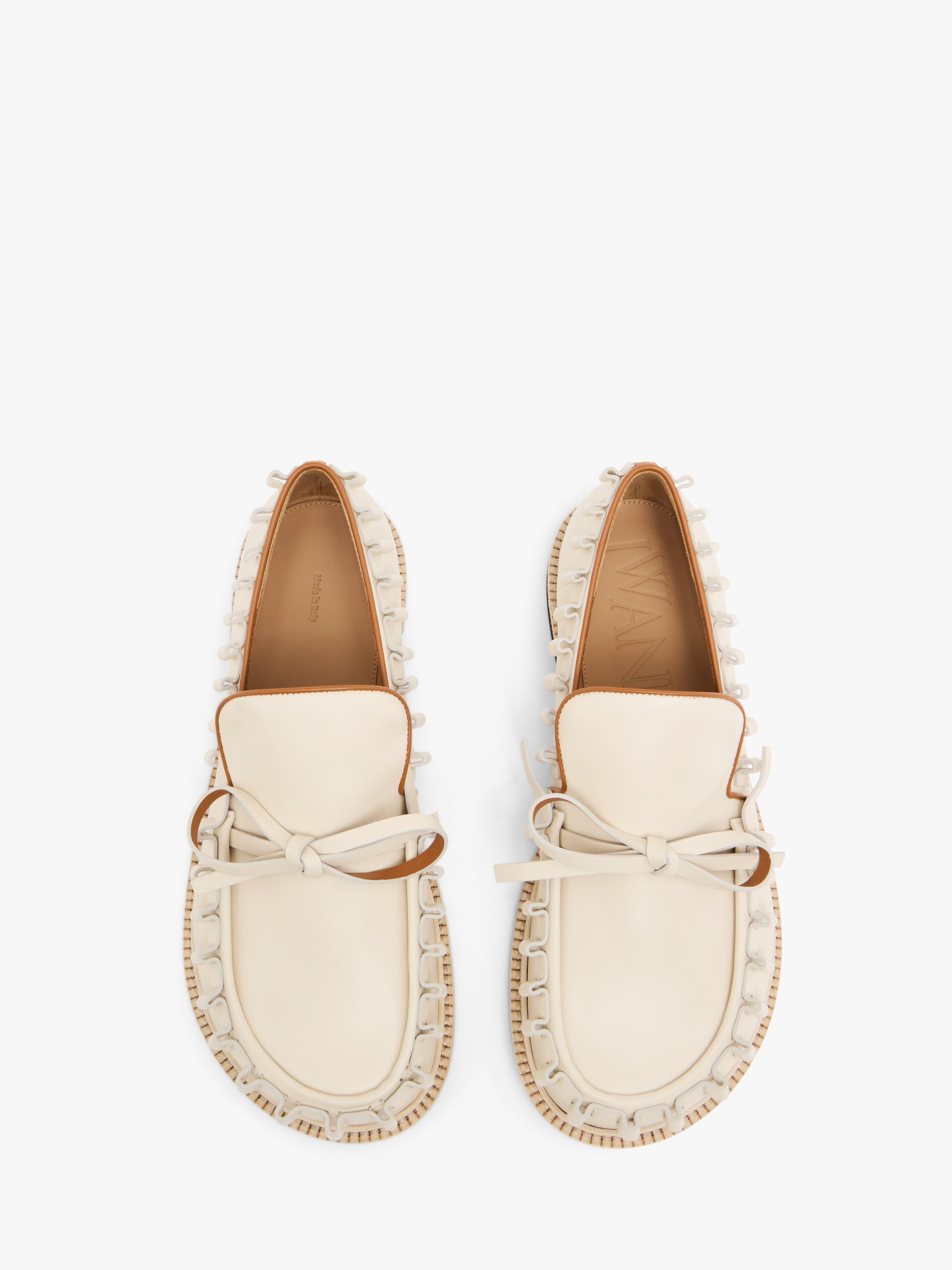 RUFFLE LEATHER MOCCASSIN