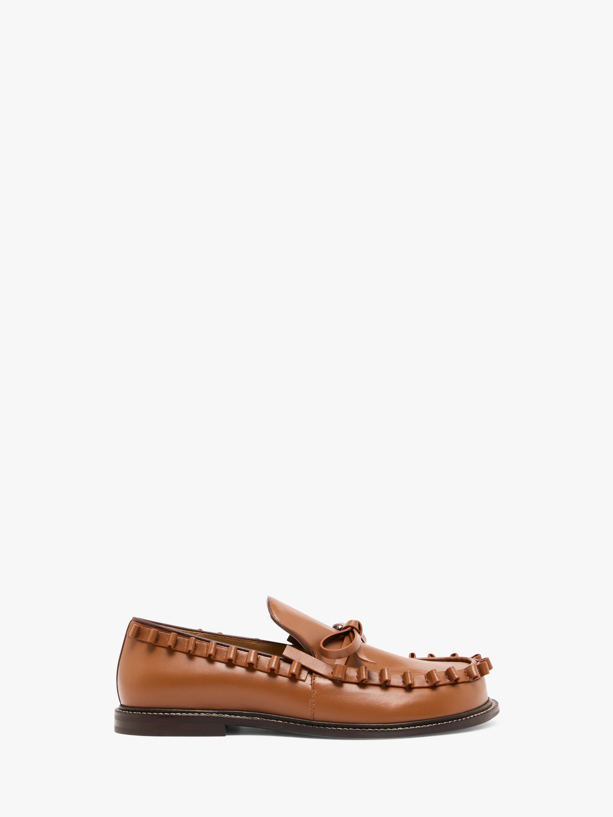 RUFFLE LEATHER MOCCASSIN