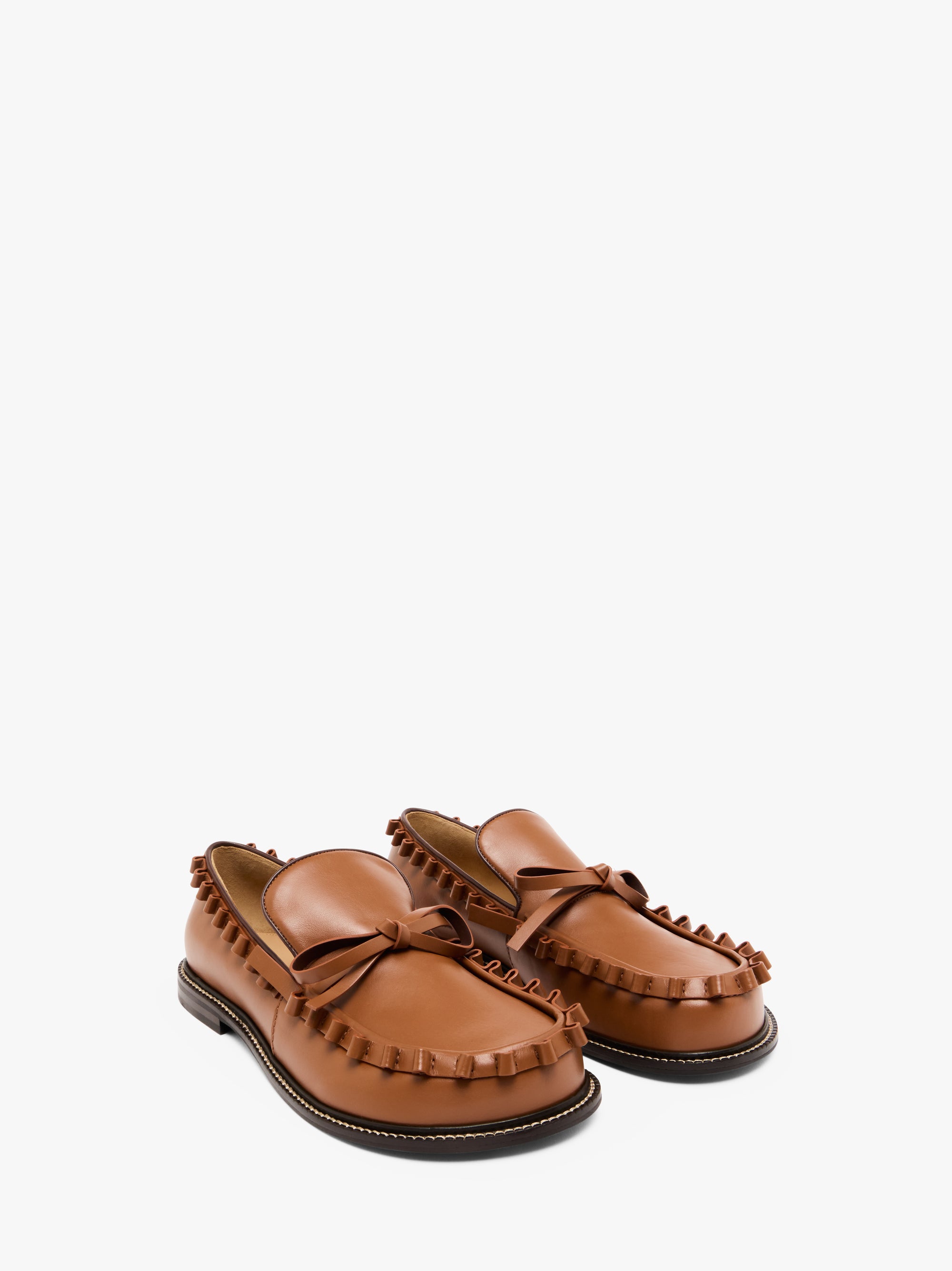 RUFFLE LEATHER MOCCASSIN