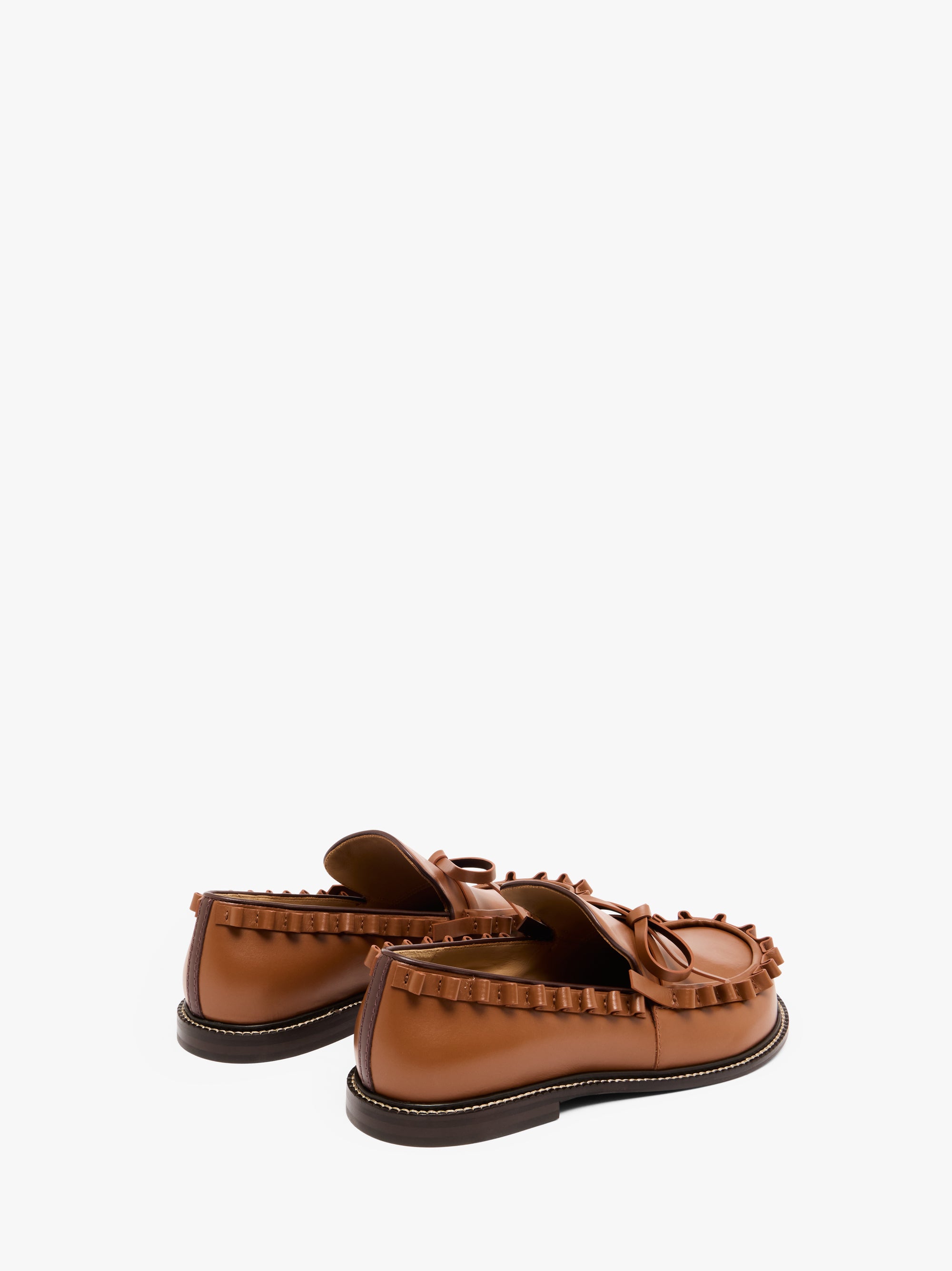 RUFFLE LEATHER MOCCASSIN