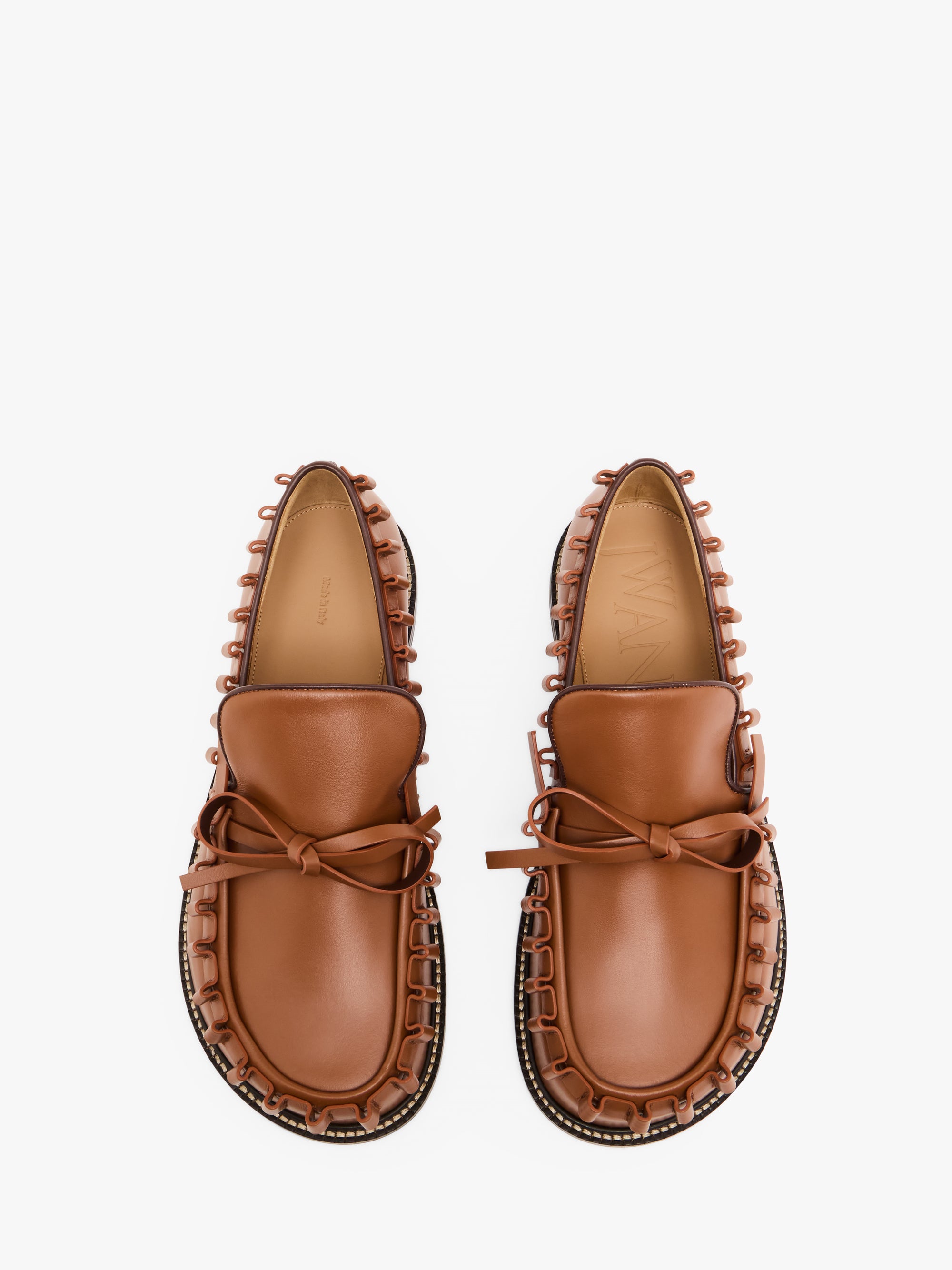 RUFFLE LEATHER MOCCASSIN