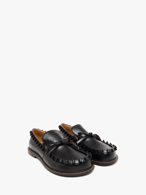 RUFFLE LEATHER MOCCASSIN