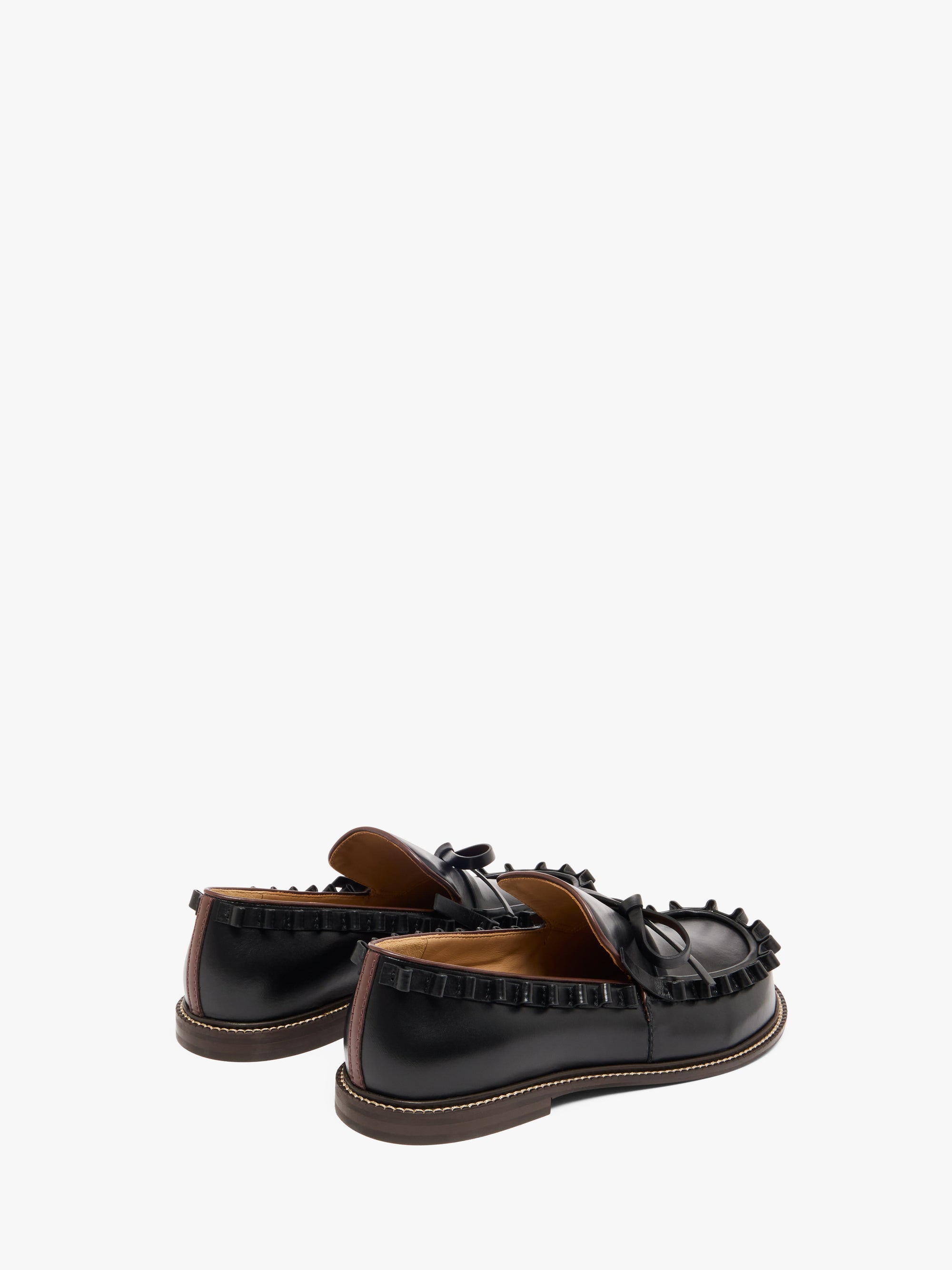 RUFFLE LEATHER MOCCASSIN