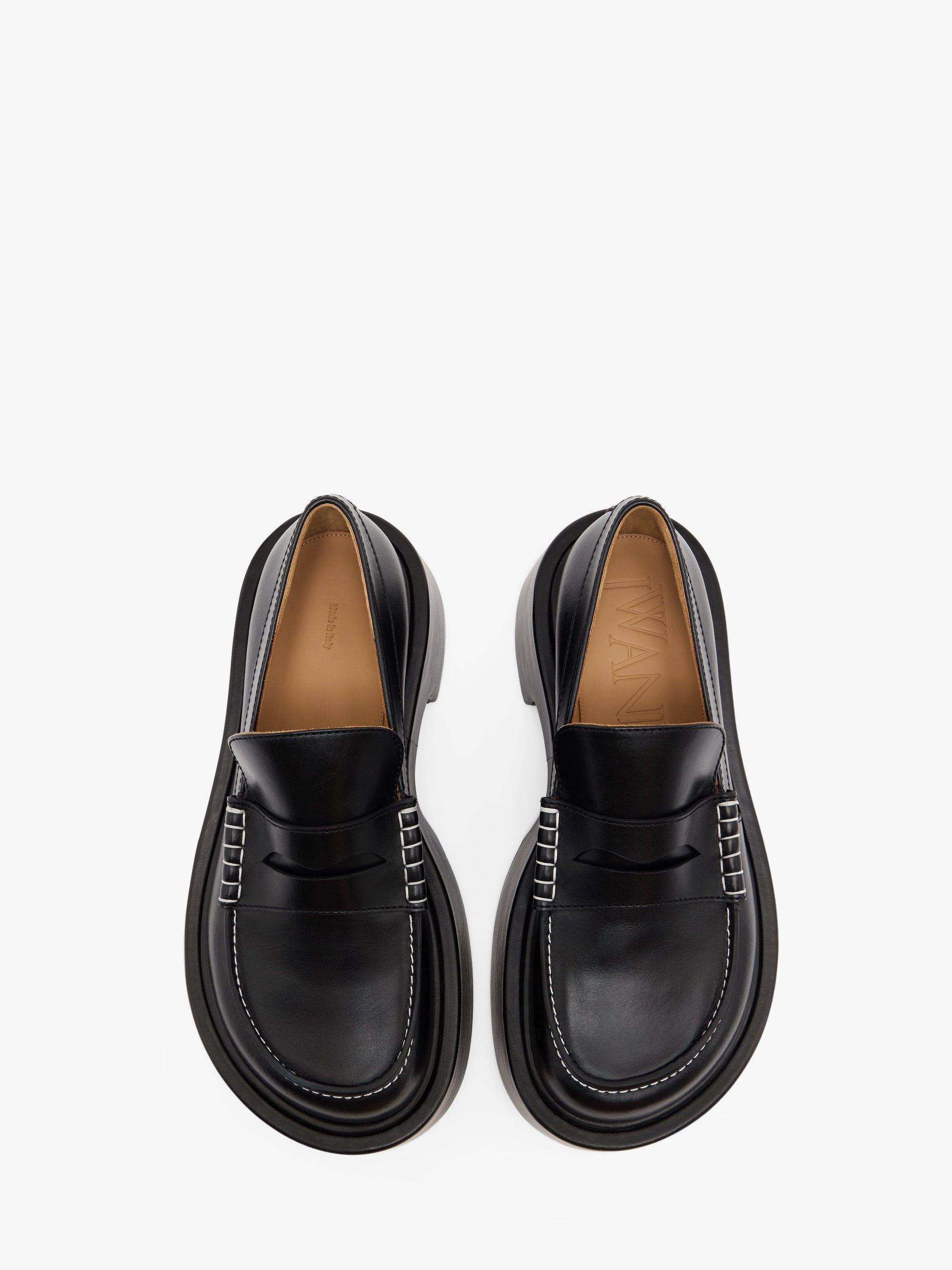 LEATHER PLATFORM MOCCASSIN