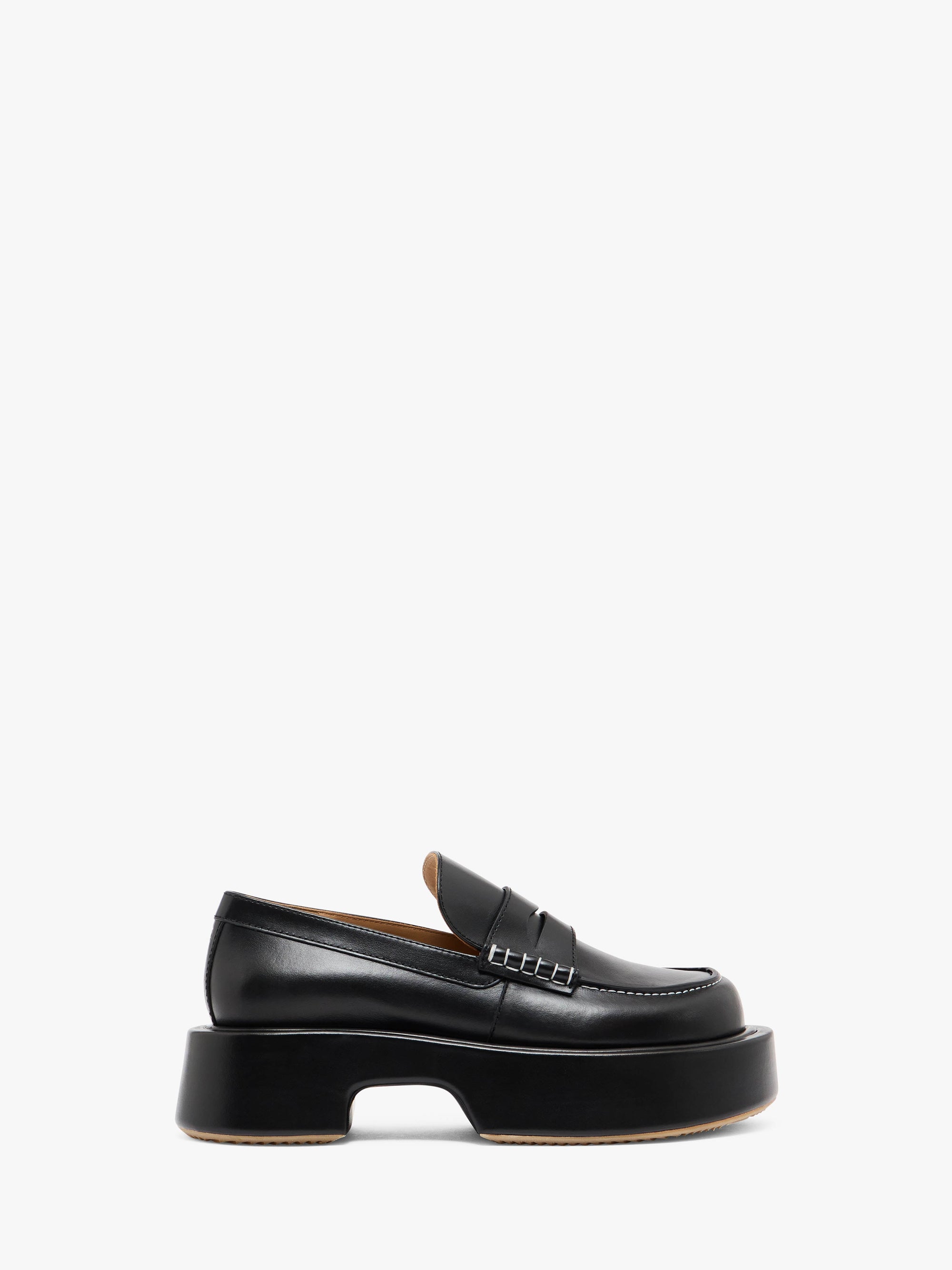 LEATHER PLATFORM MOCCASSIN