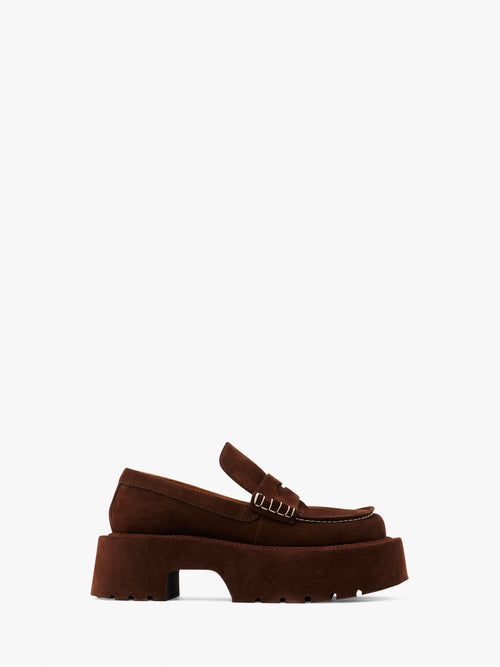 SUEDE PLATFORM MOCCASSIN