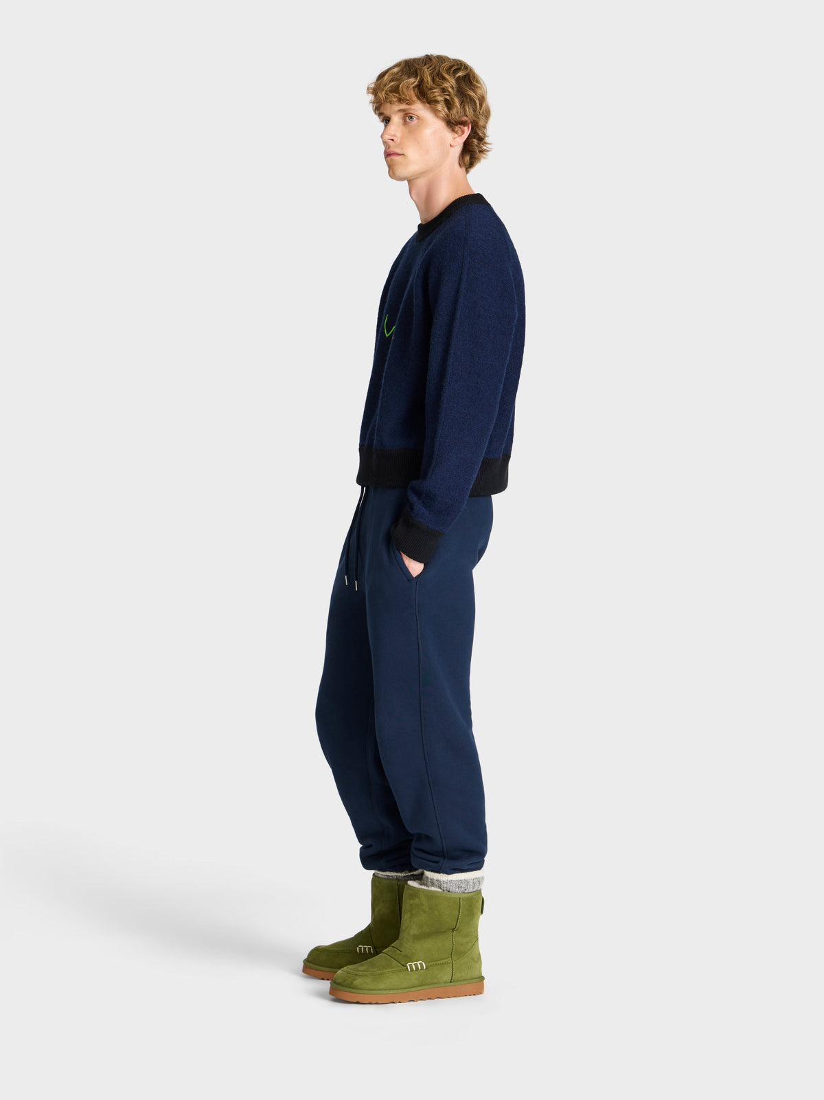 JW Anderson x UGG Loafer Boot In Military Green