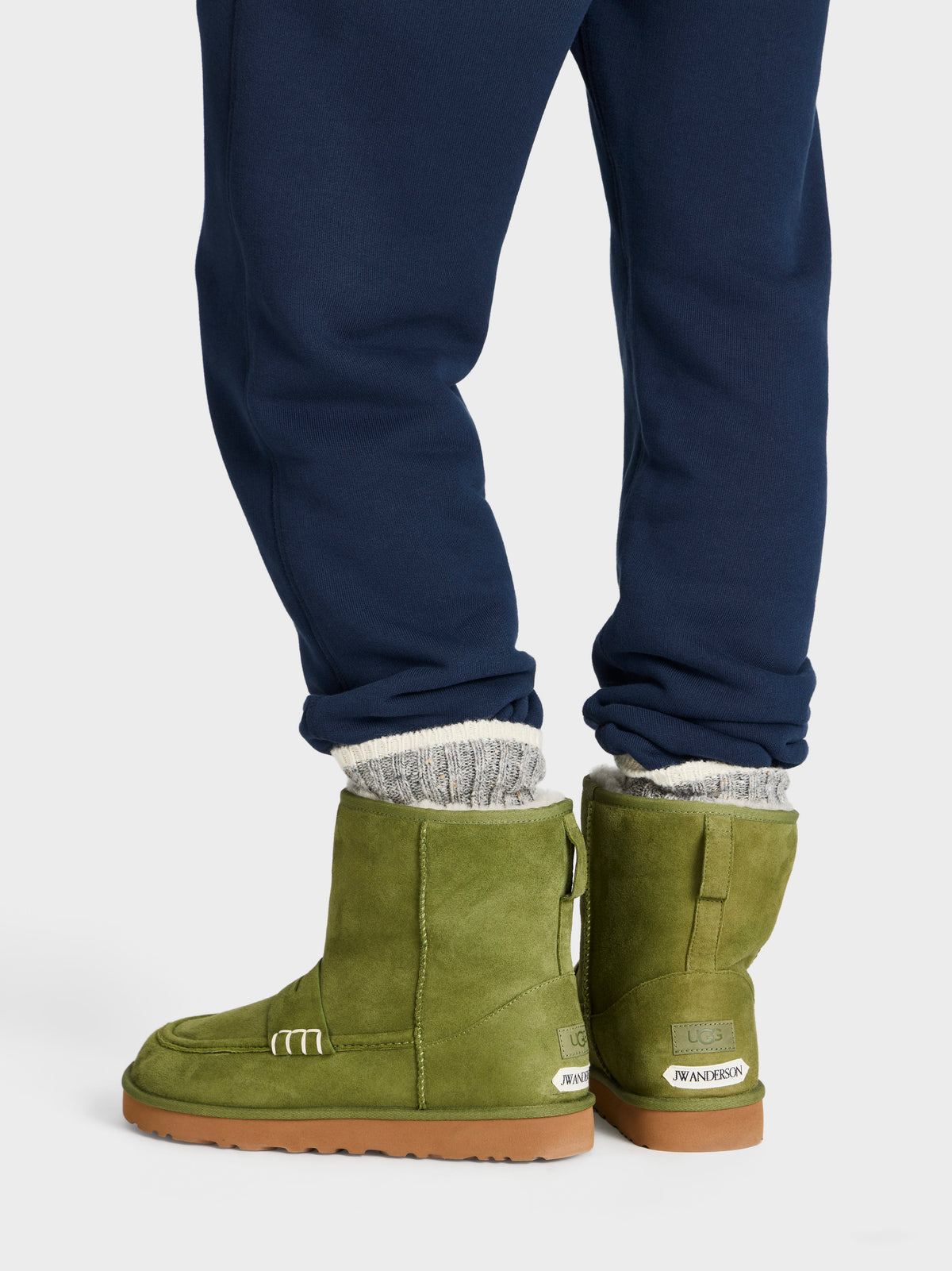 JW Anderson x UGG Loafer Boot In Military Green
