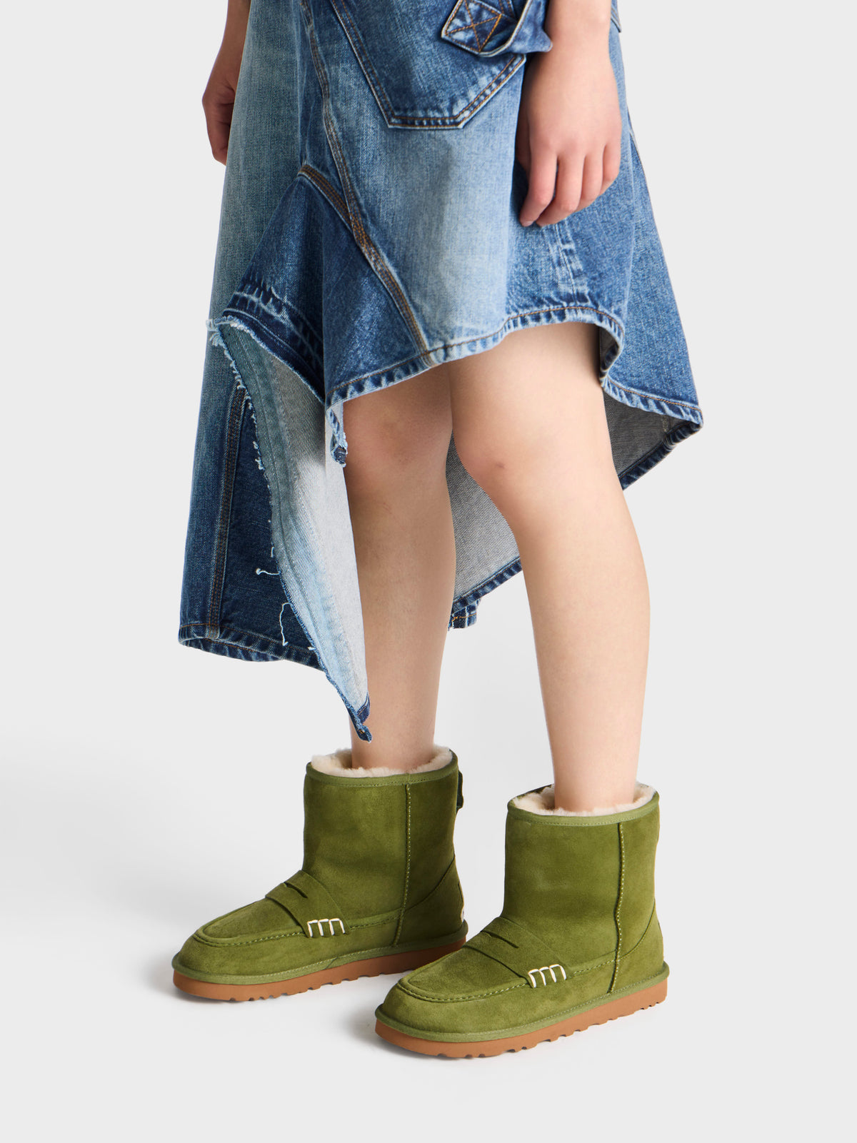 JW Anderson x UGG Loafer Boot In Military Green
