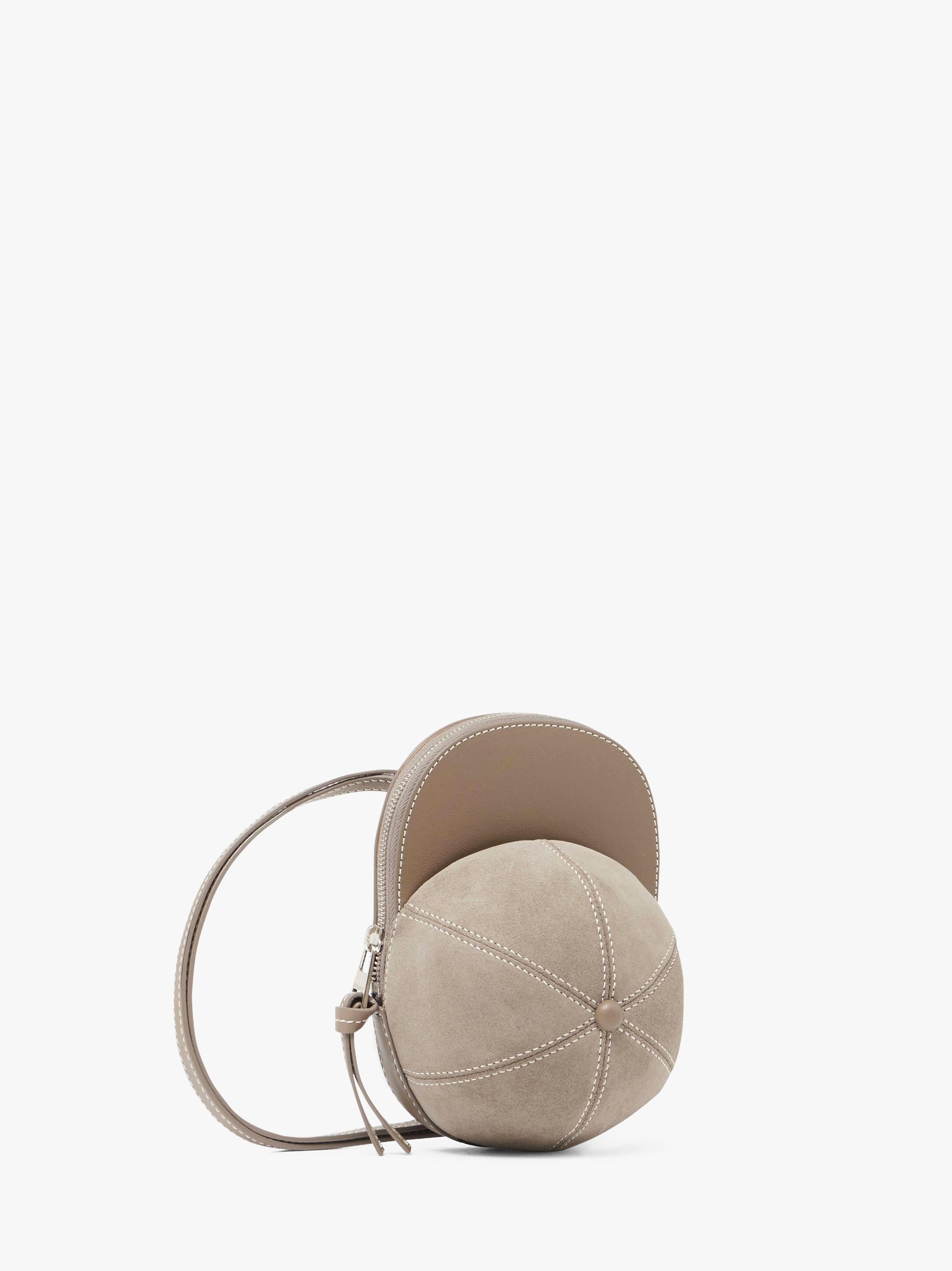 MEDIUM CAP BAG - SUEDE CROSSBODY BAG