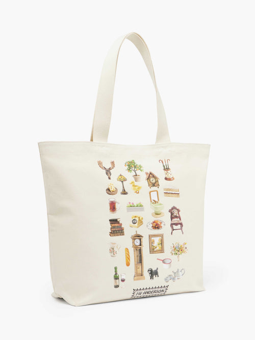 CANVAS TOTE - "DIORAMA FURNITURE" PRINT