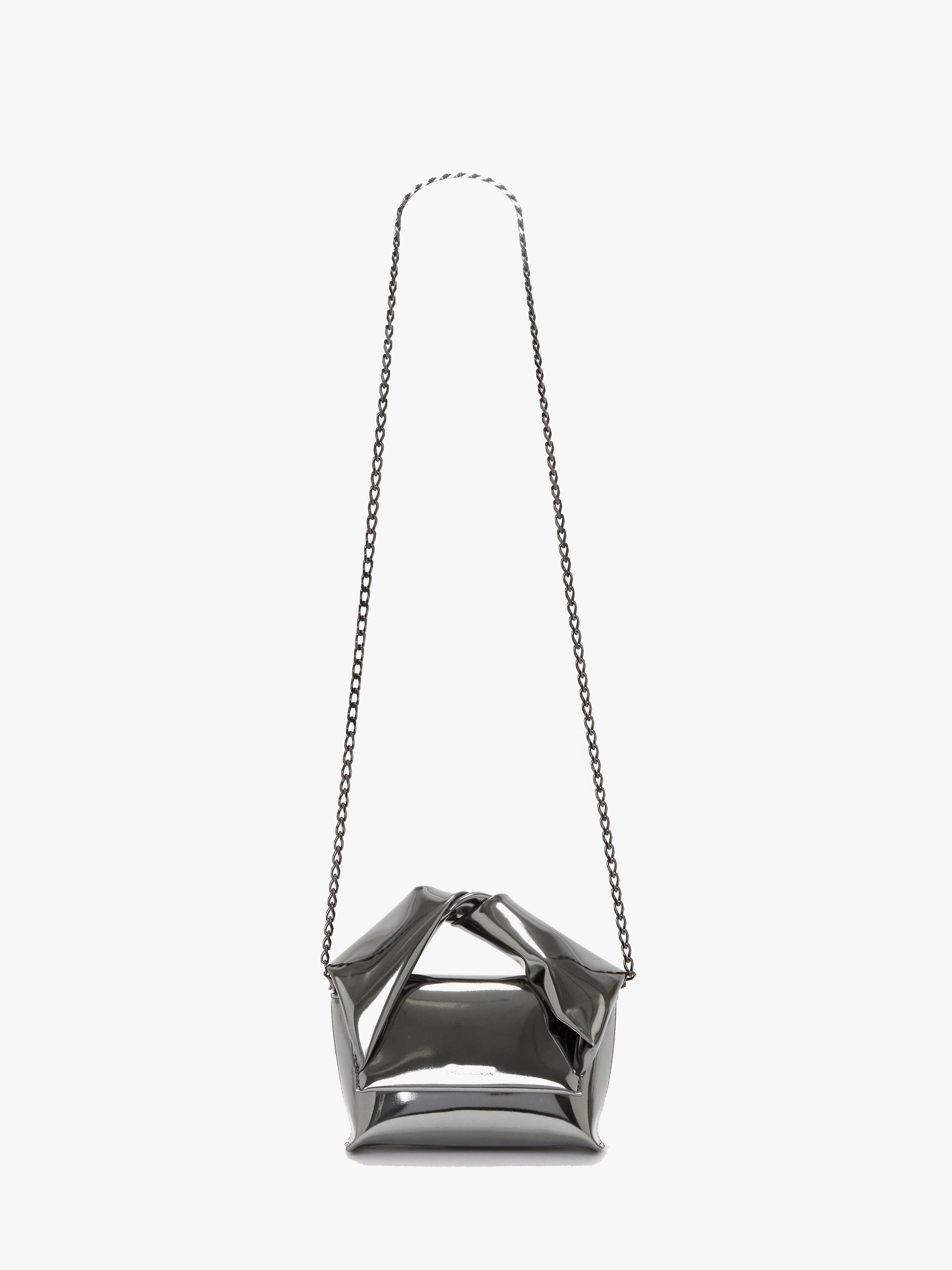 SMALL TWISTER - METALLIC TOP HANDLE BAG