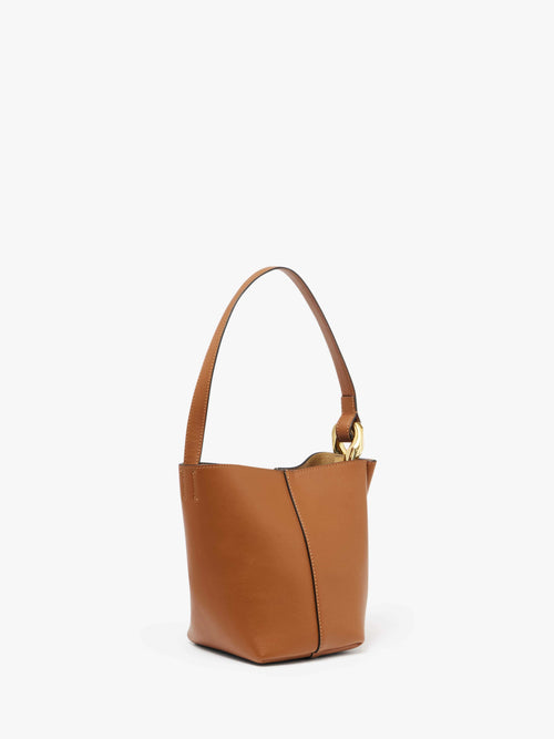 JWA CORNER BUCKET - LEATHER TOP HANDLE BAG