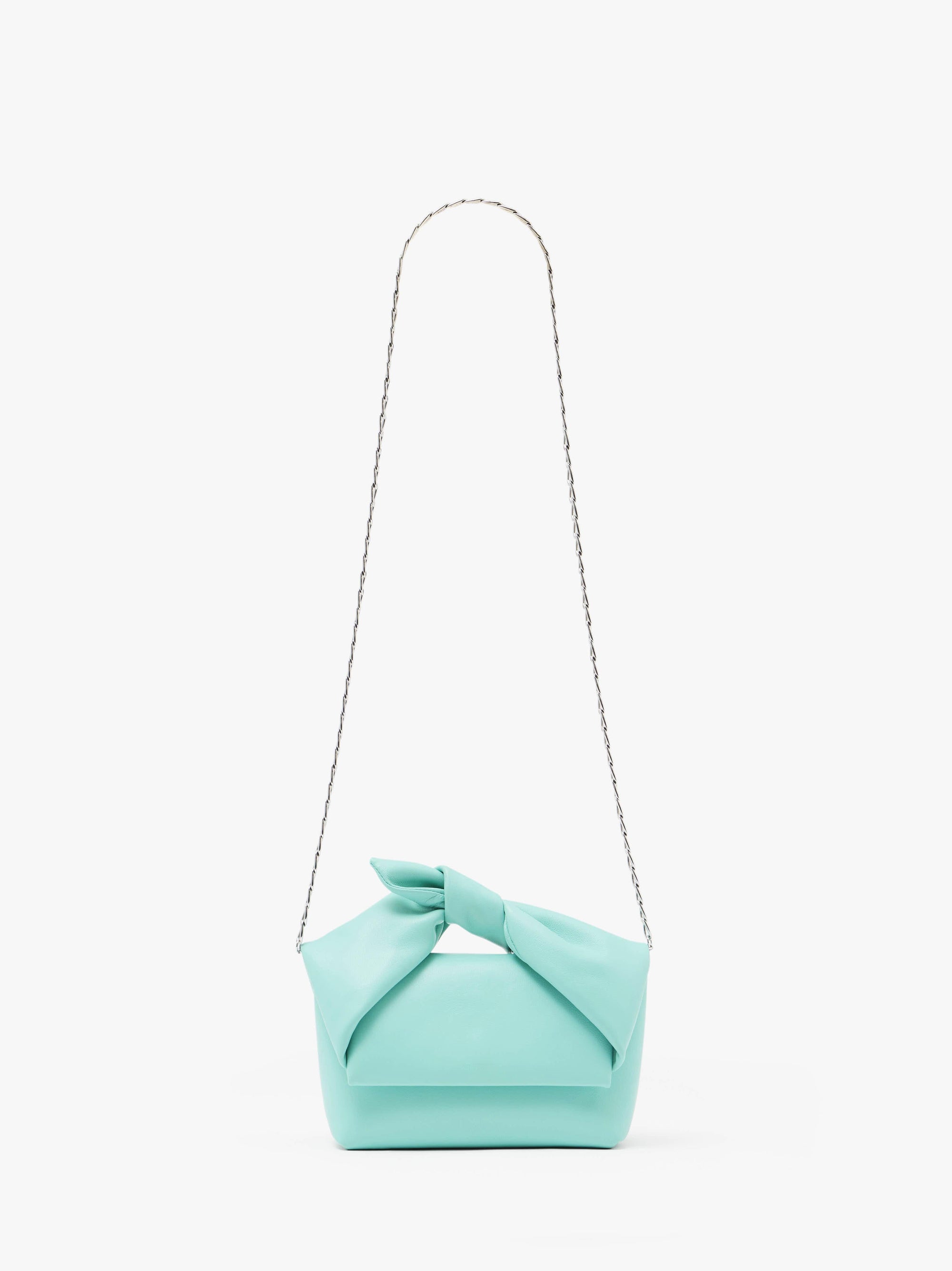 MEDIUM BOW TWISTER - LEATHER TOP HANDLE BAG