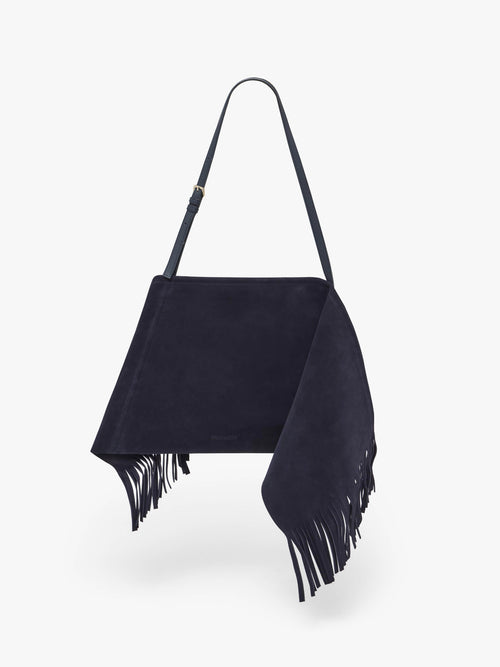 MEDIUM SCARF BAG - SUEDE SHOULDER BAG