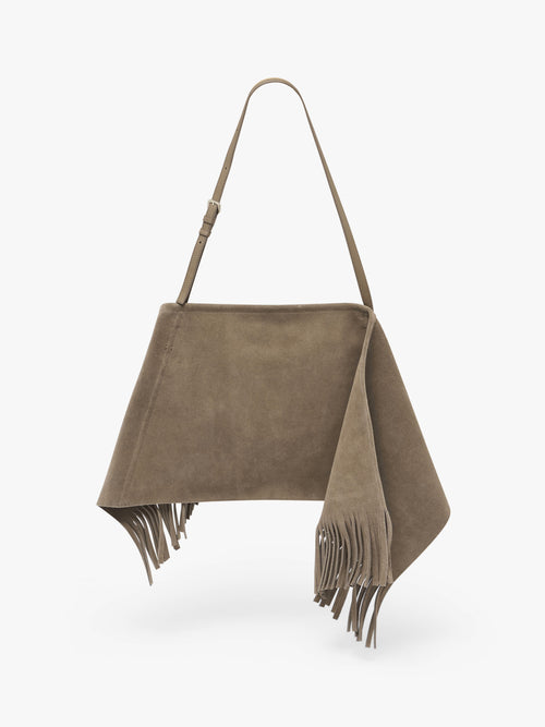 MEDIUM SCARF BAG - SUEDE SHOULDER BAG