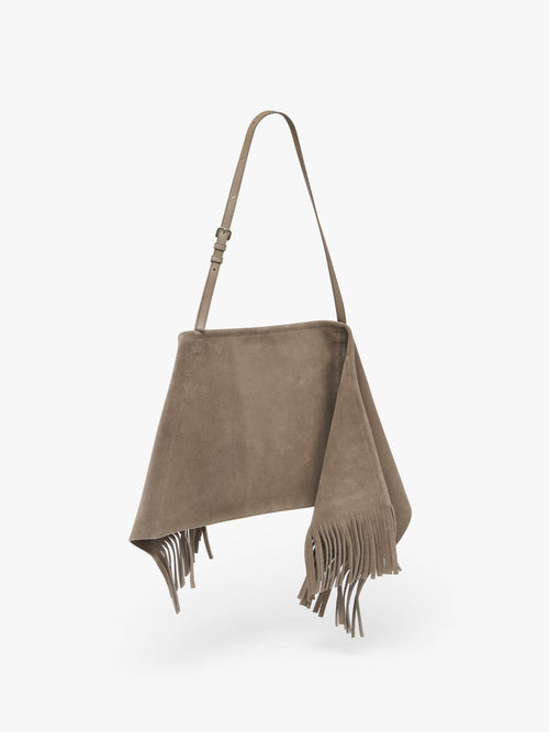 MEDIUM SCARF BAG - SUEDE SHOULDER BAG