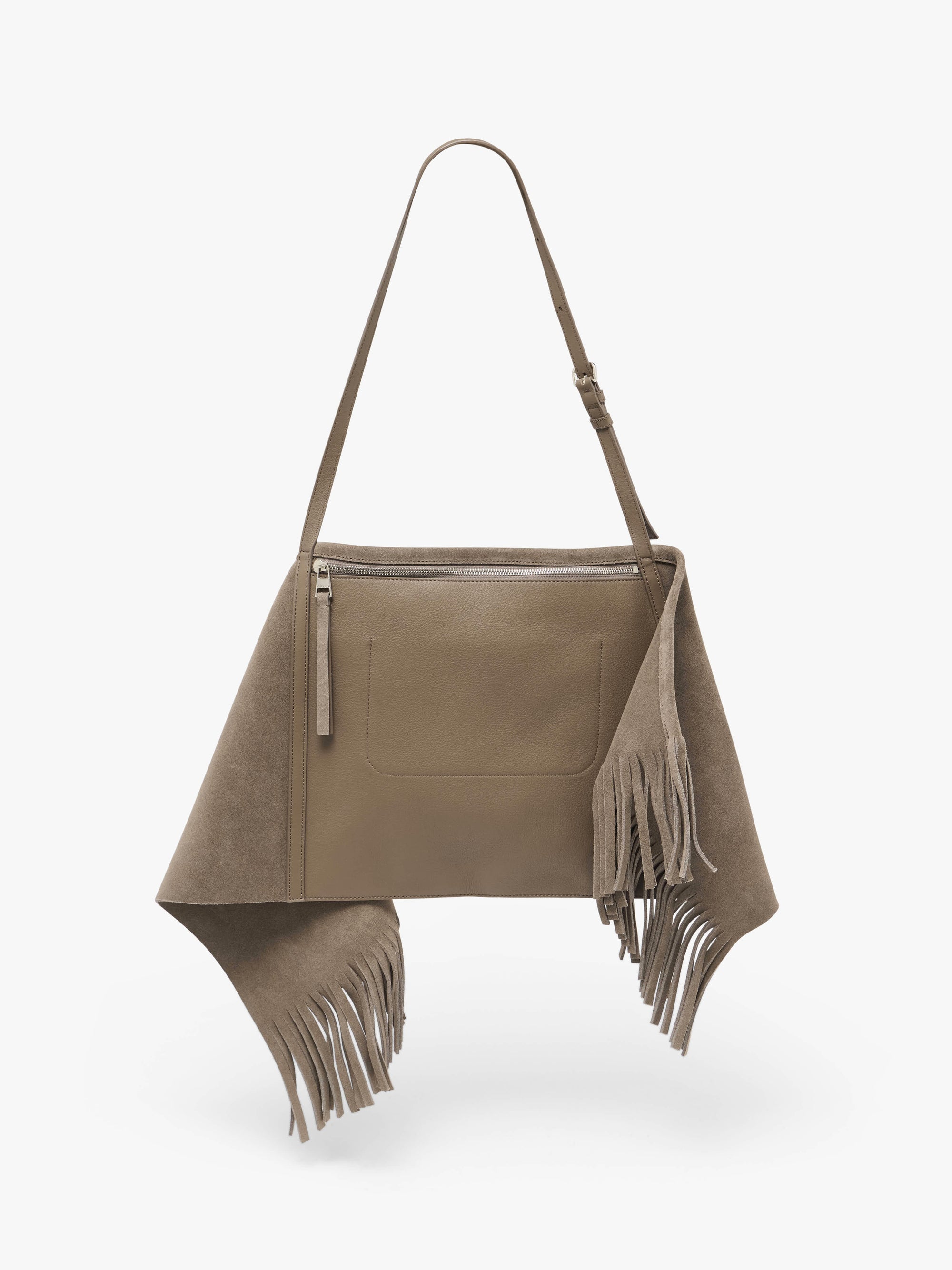 MEDIUM SCARF BAG - SUEDE SHOULDER BAG