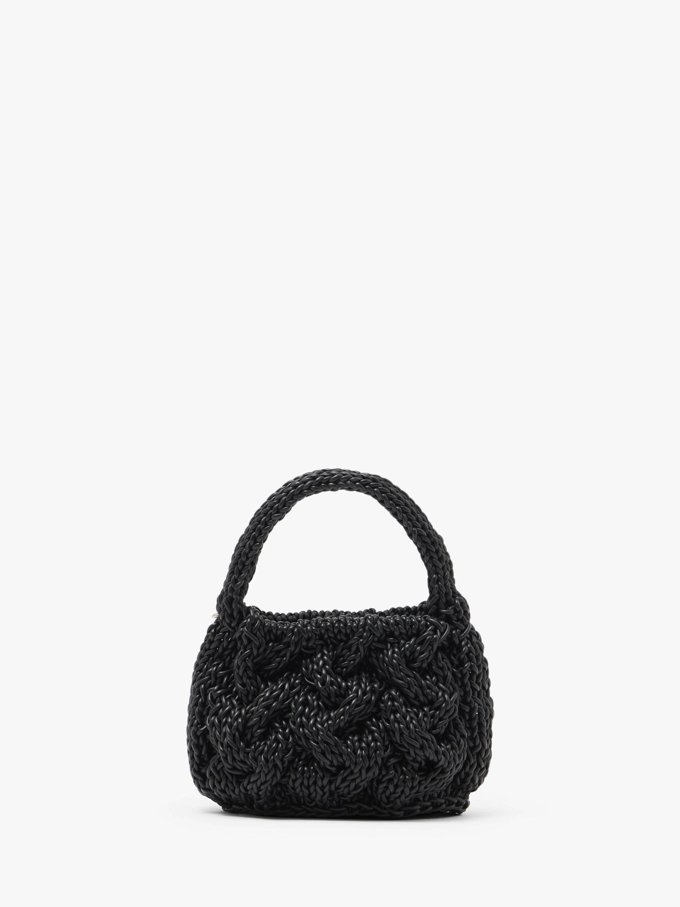 CL_SMALL CABLE KNIT BAG - BLACK_HB0712LA0365
