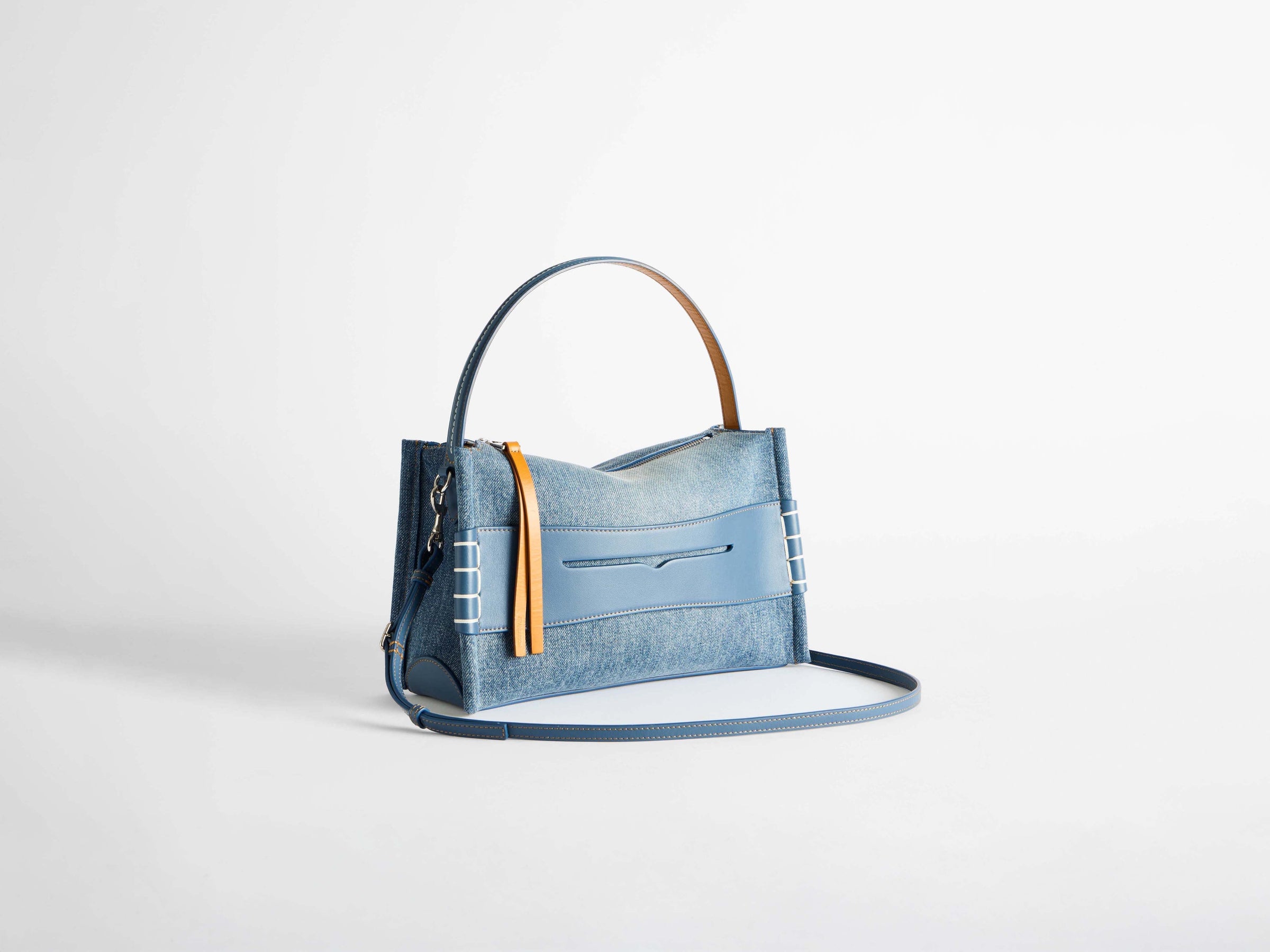 loafer bag mid blue denim Product Angle 6