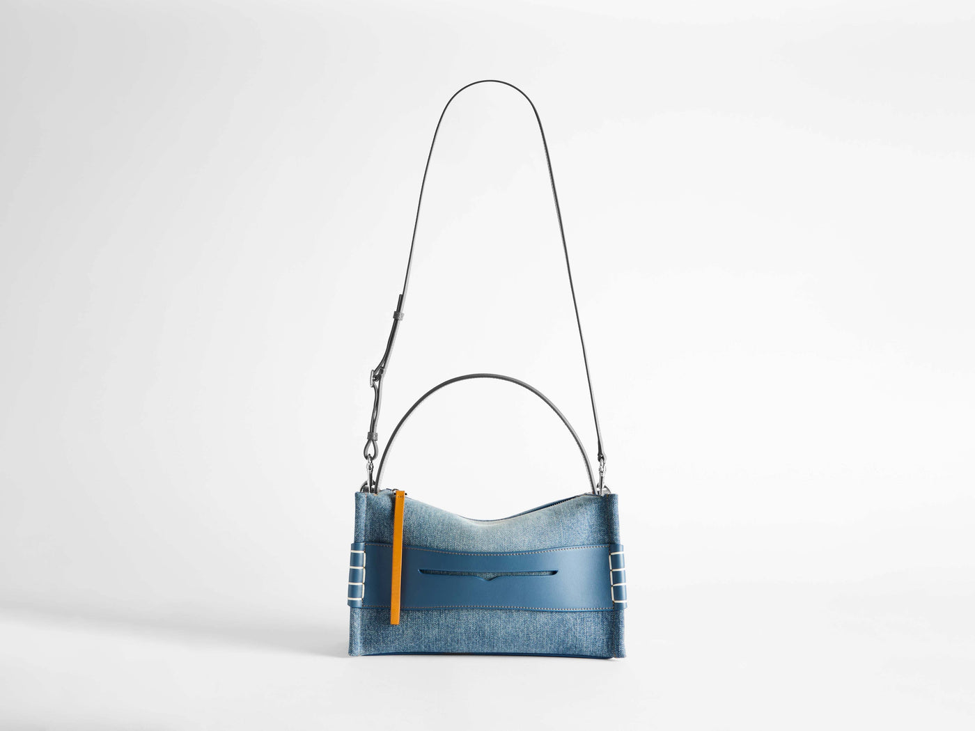loafer bag mid blue denim Product Front 4