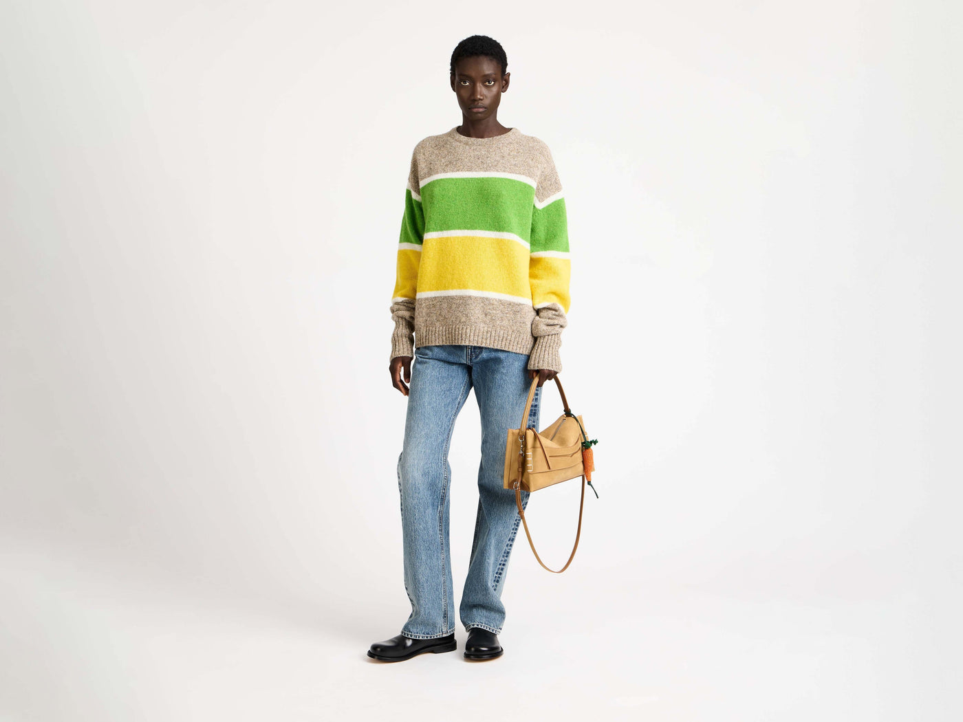 loafer bag gold Model Front 5
