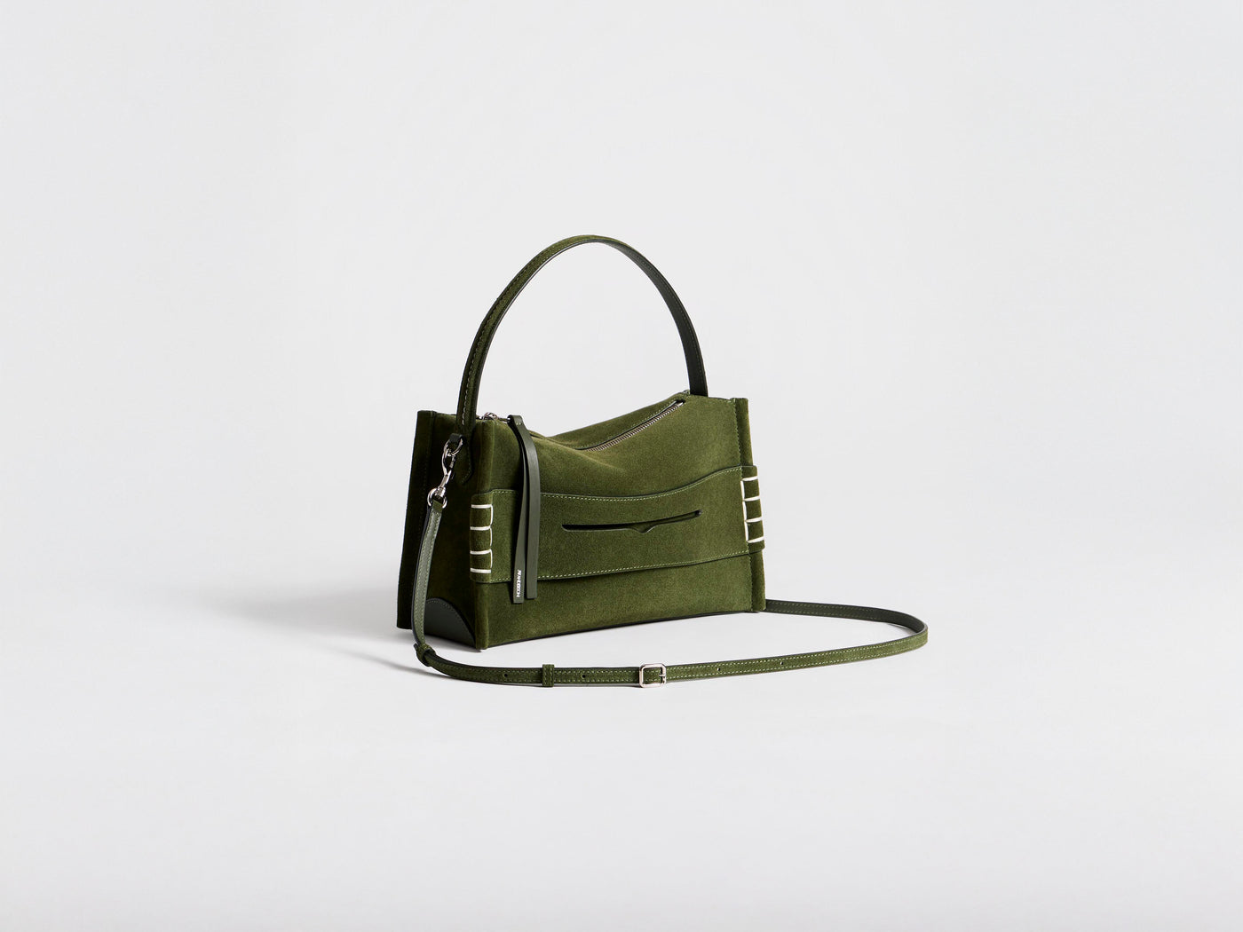 LOAFER BAG IN KHAKI SUEDE