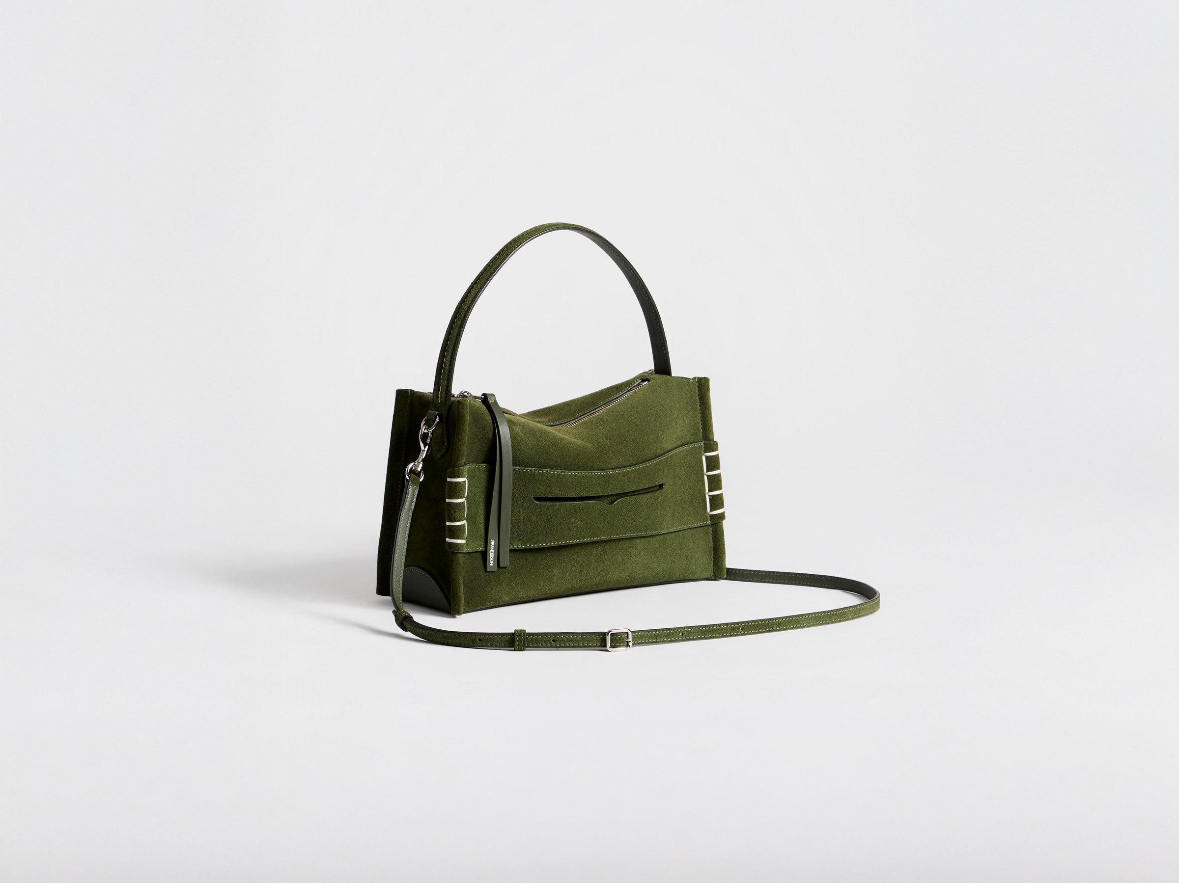 LOAFER BAG IN KHAKI SUEDE