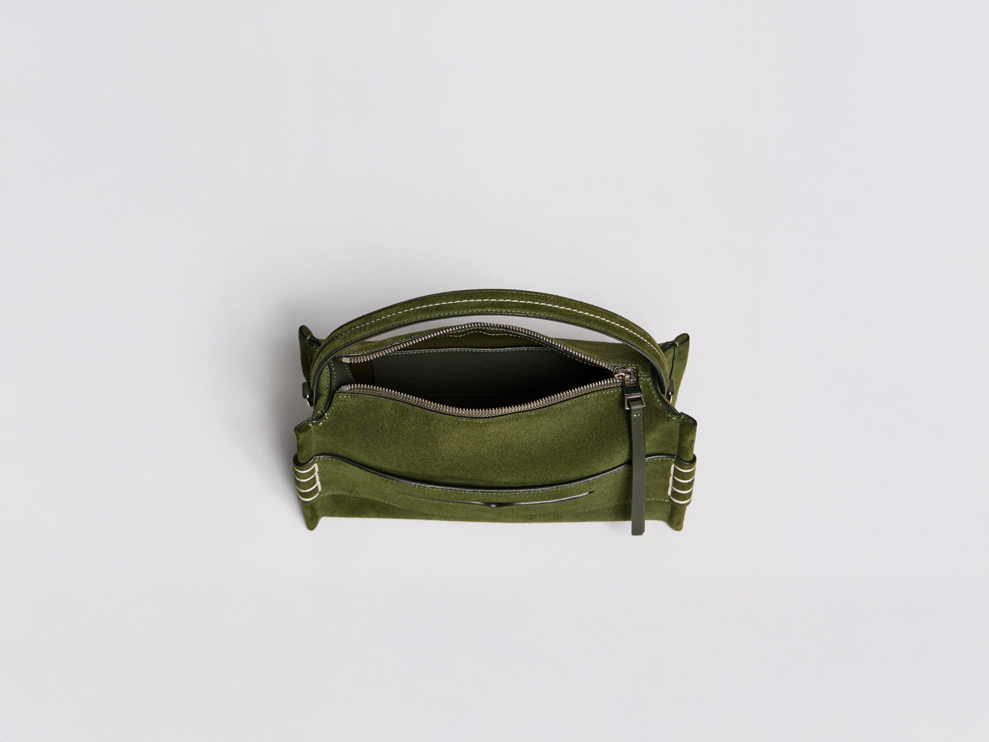 LOAFER BAG IN KHAKI SUEDE