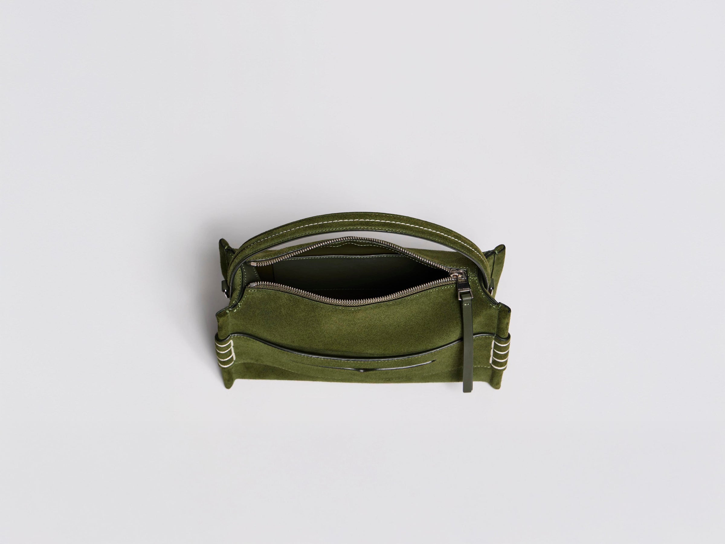 LOAFER BAG IN KHAKI SUEDE