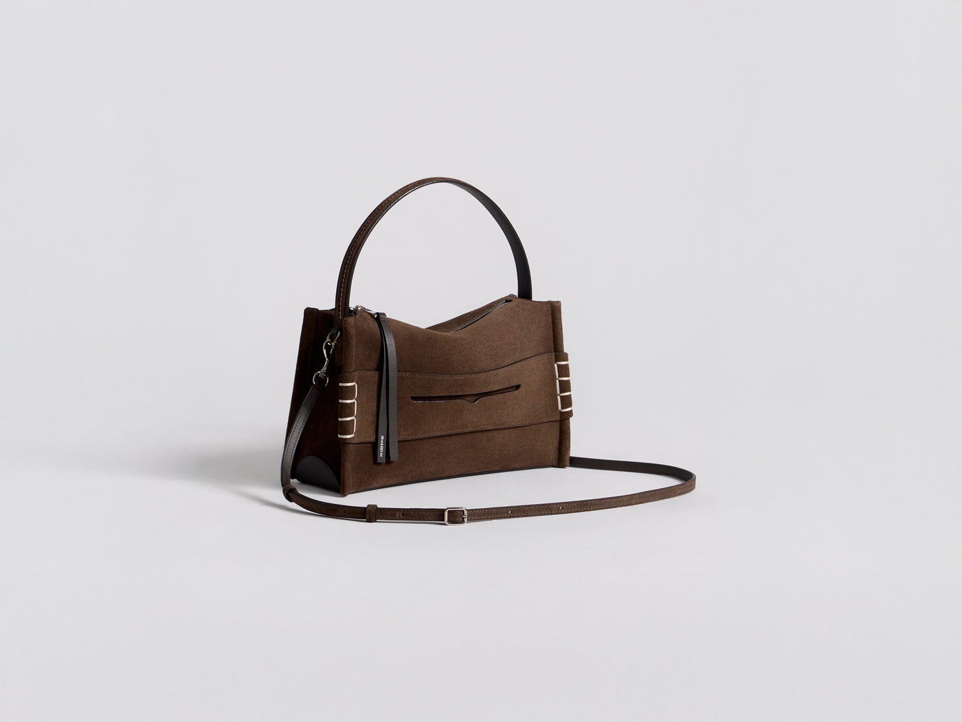 LOAFER BAG IN BROWN SUEDE