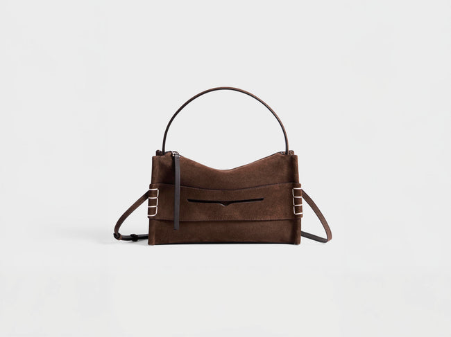 LOAFER BAG IN BROWN SUEDE