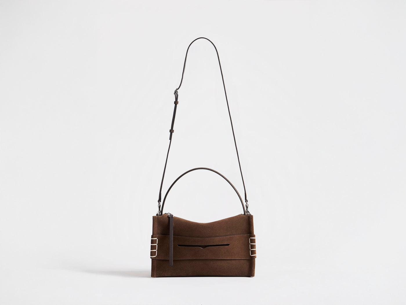 LOAFER BAG IN BROWN SUEDE