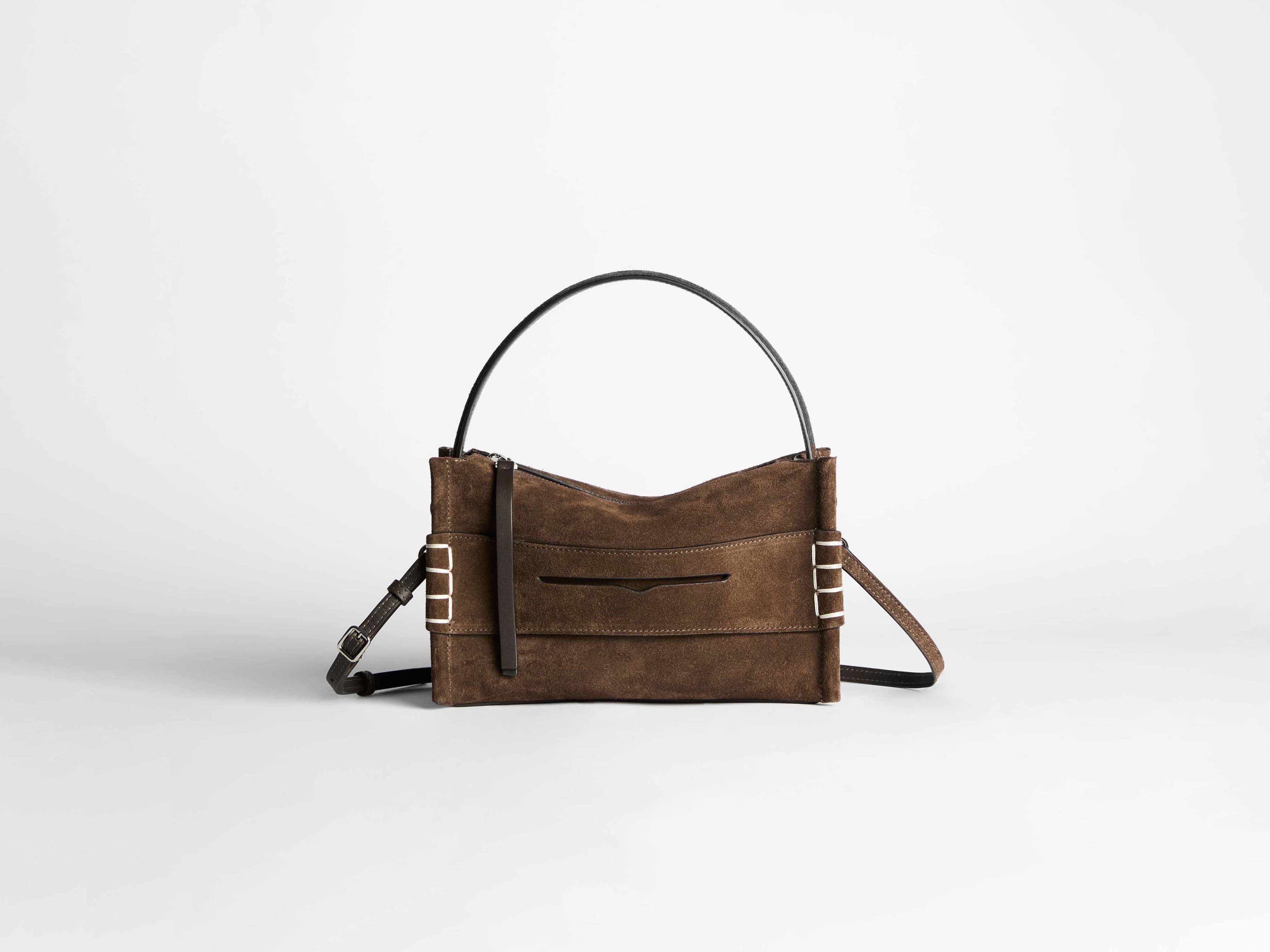 LOAFER BAG IN BROWN SUEDE in BROWN HB0716LA0364600O/S | JW LOAFER BAG IN BROWN SUEDE in BROWN HB0716LA0364600O/S | JW