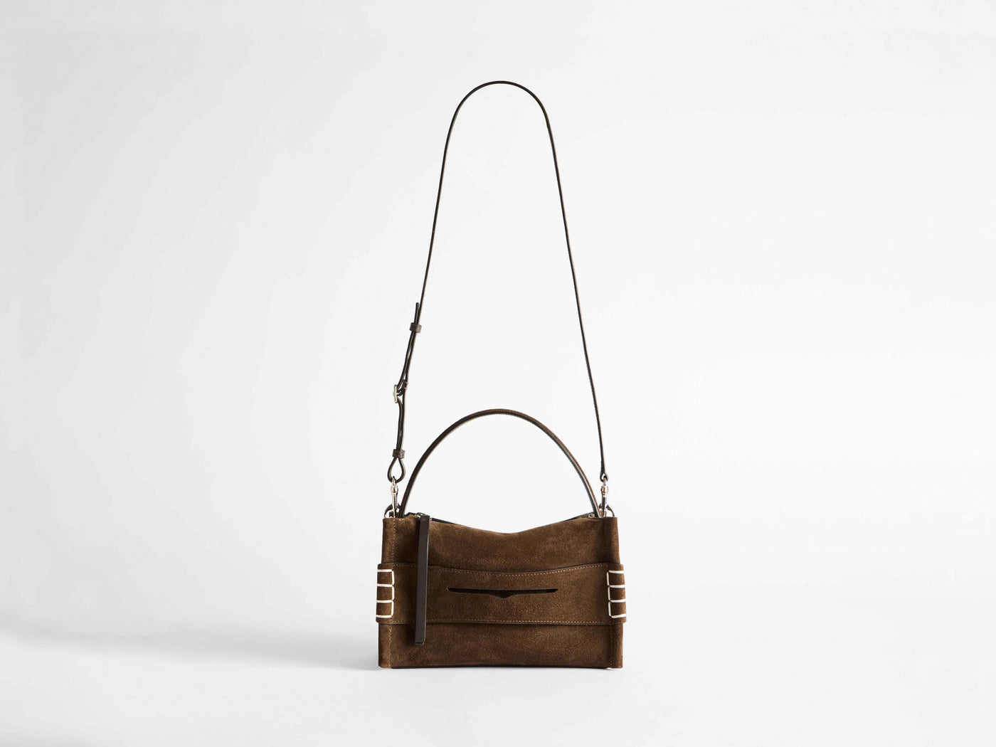 LOAFER BAG IN BROWN SUEDE