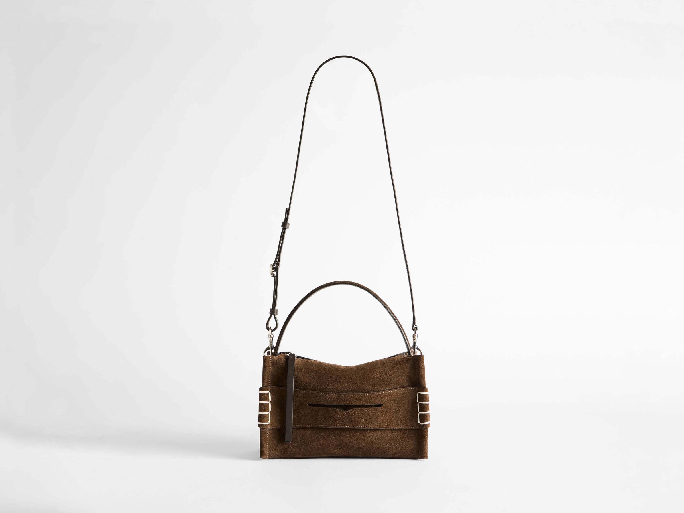 LOAFER BAG IN BROWN SUEDE